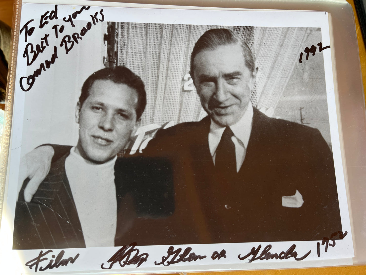 CONRAD BROOKS, Plan 9 from Outer Space, autograph