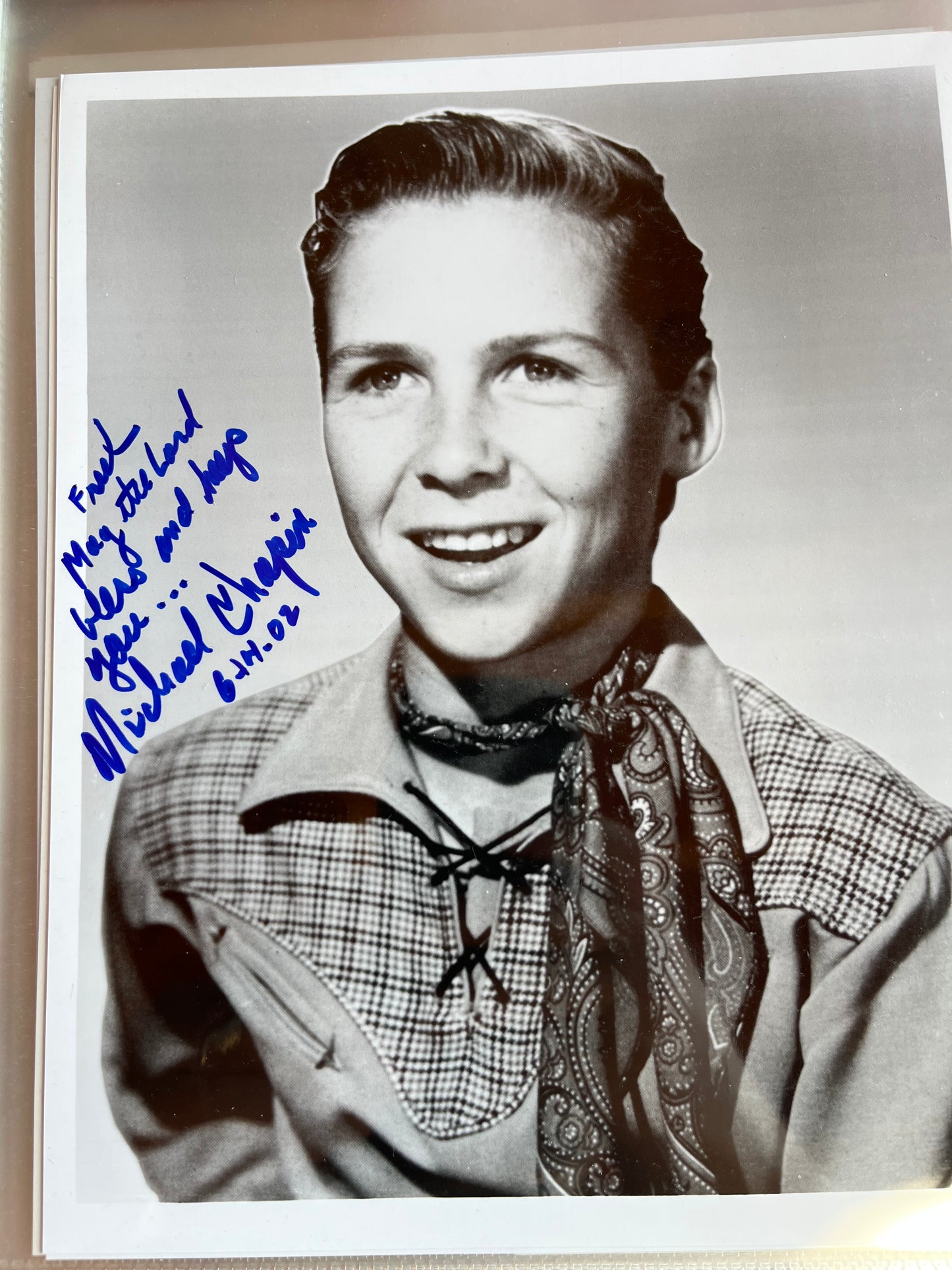 MICHAEL CHAPIN, The Rough Riding' Kids, autograph
