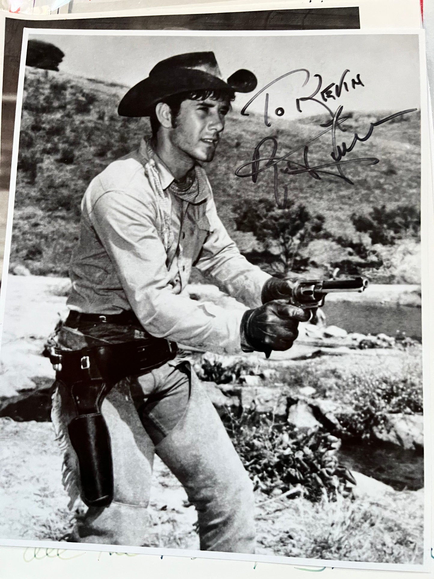 ROBERT FULLER, Laramie, Wagon Train, autograph