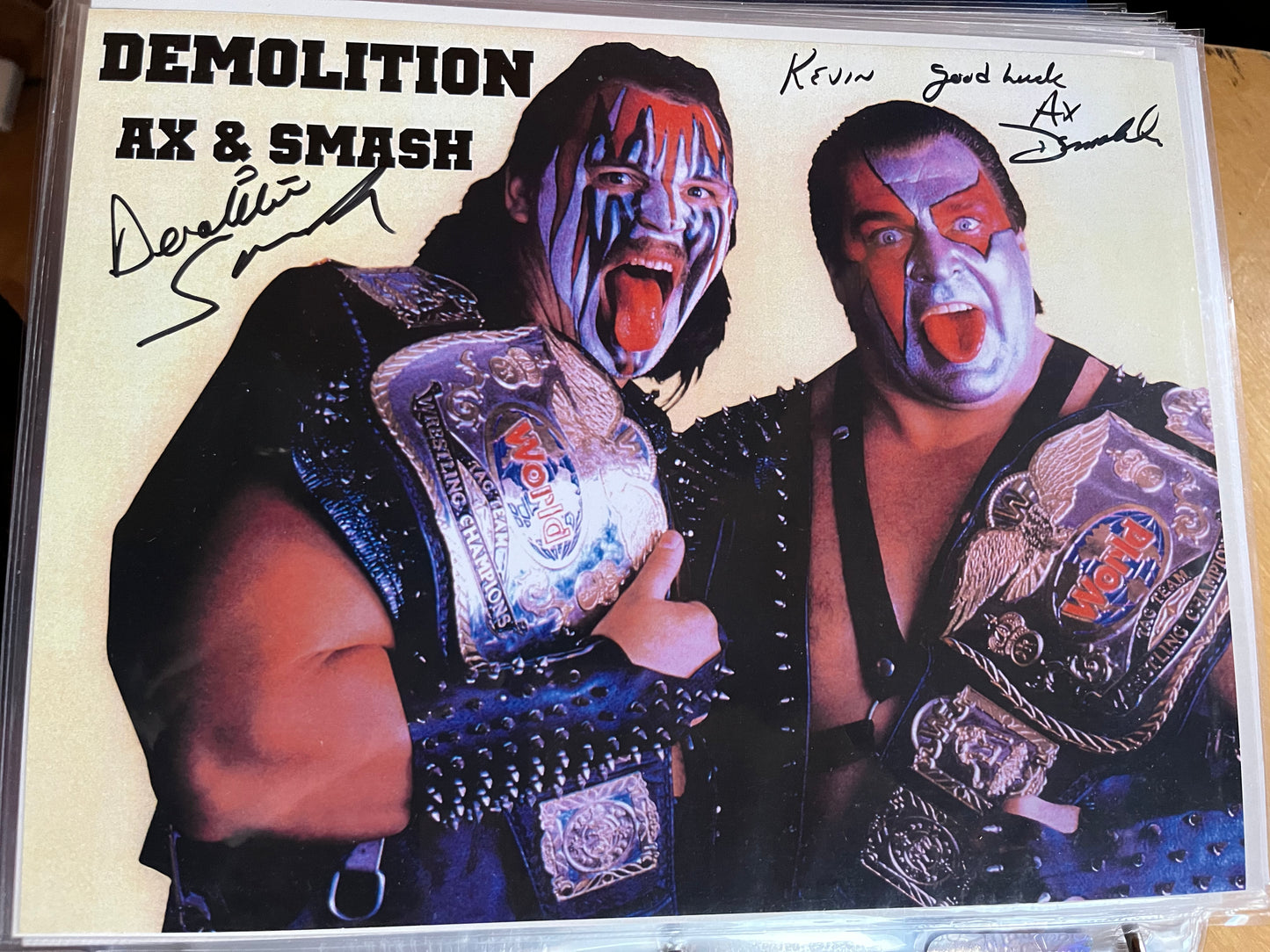 DEMOLITION (Ax and Smash), two autographs