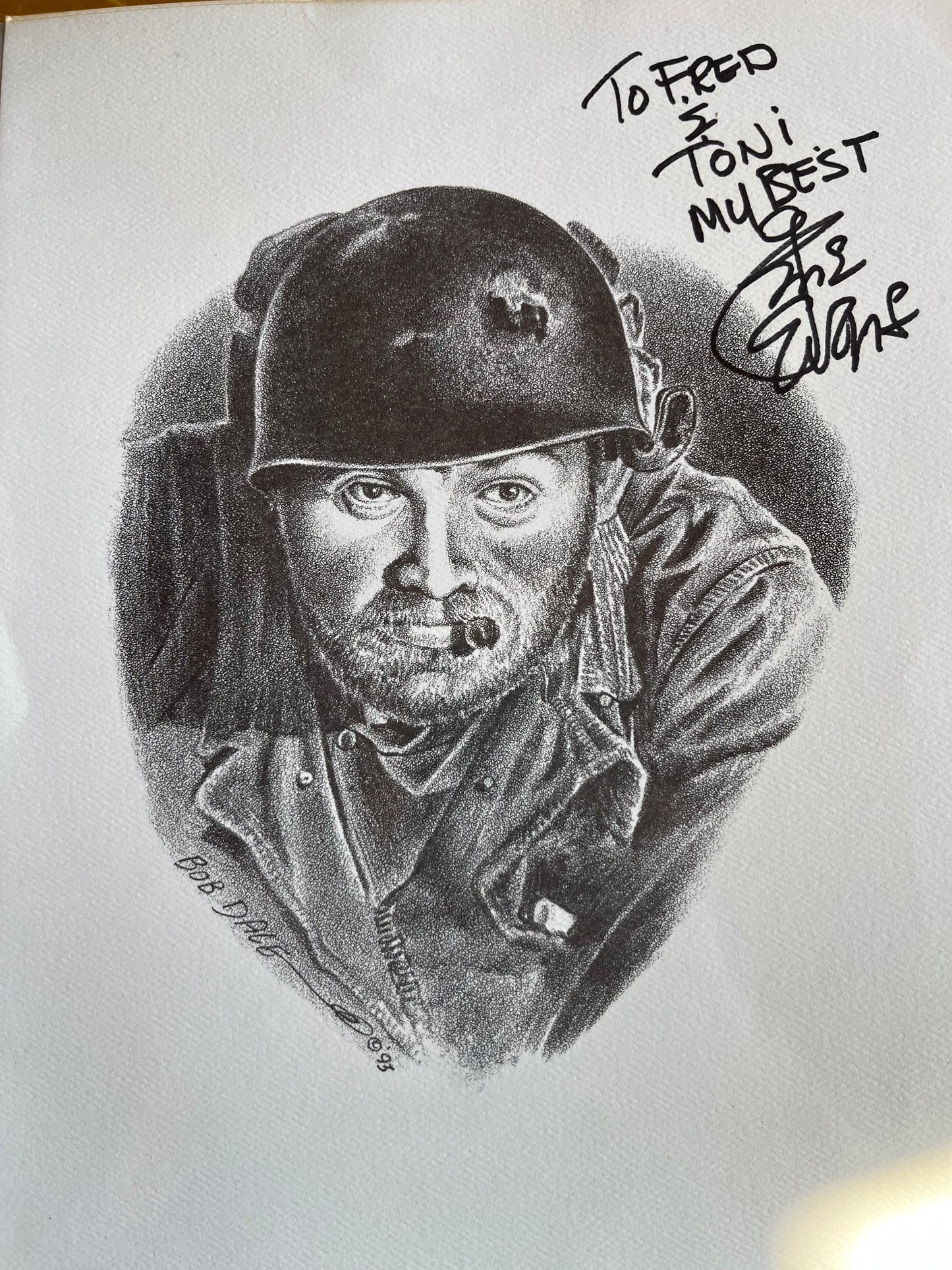 GENE EVANS, The Steel Helmet (1951), autograph
