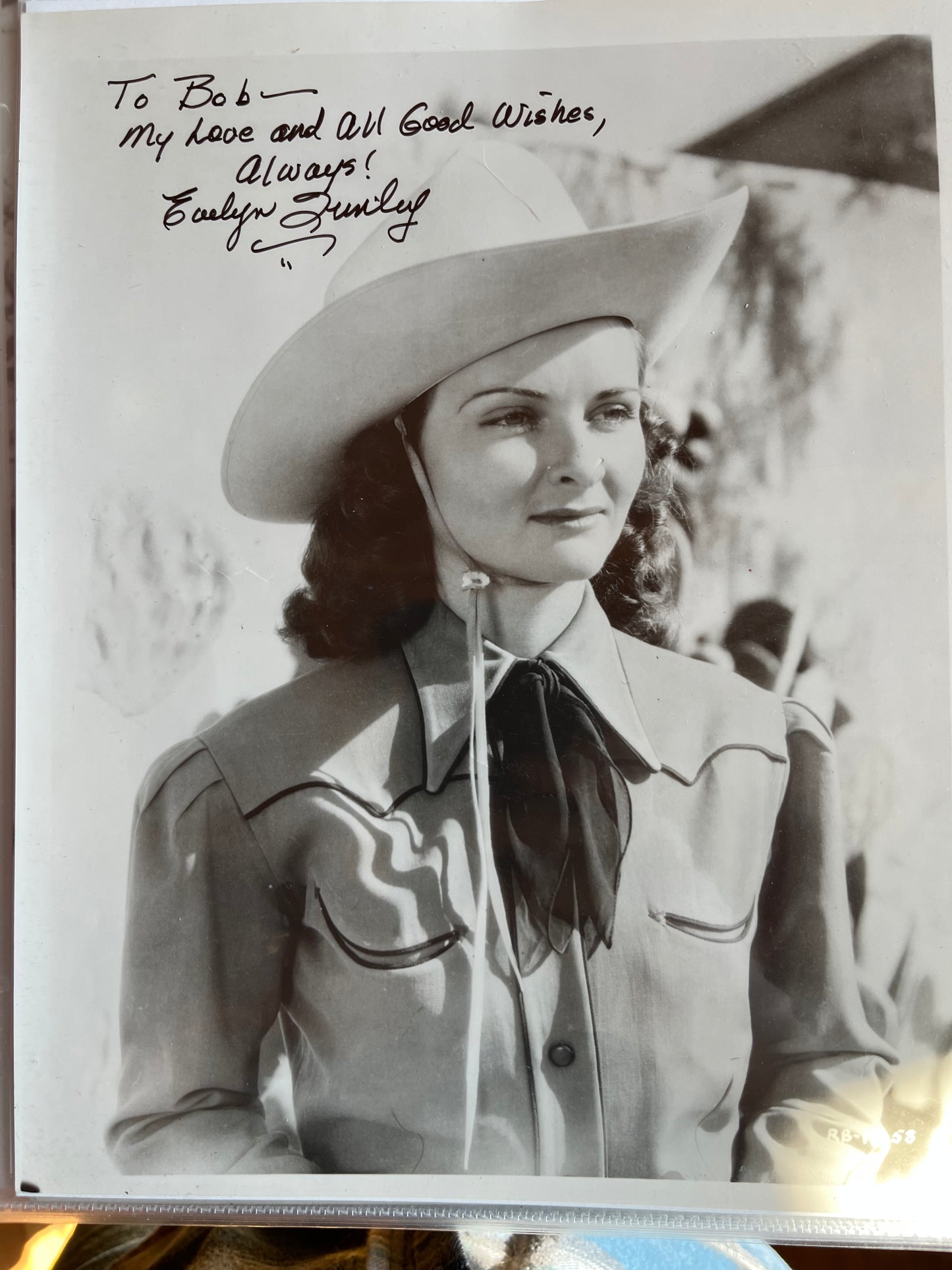 EVELYN FINLEY, actress, autograph