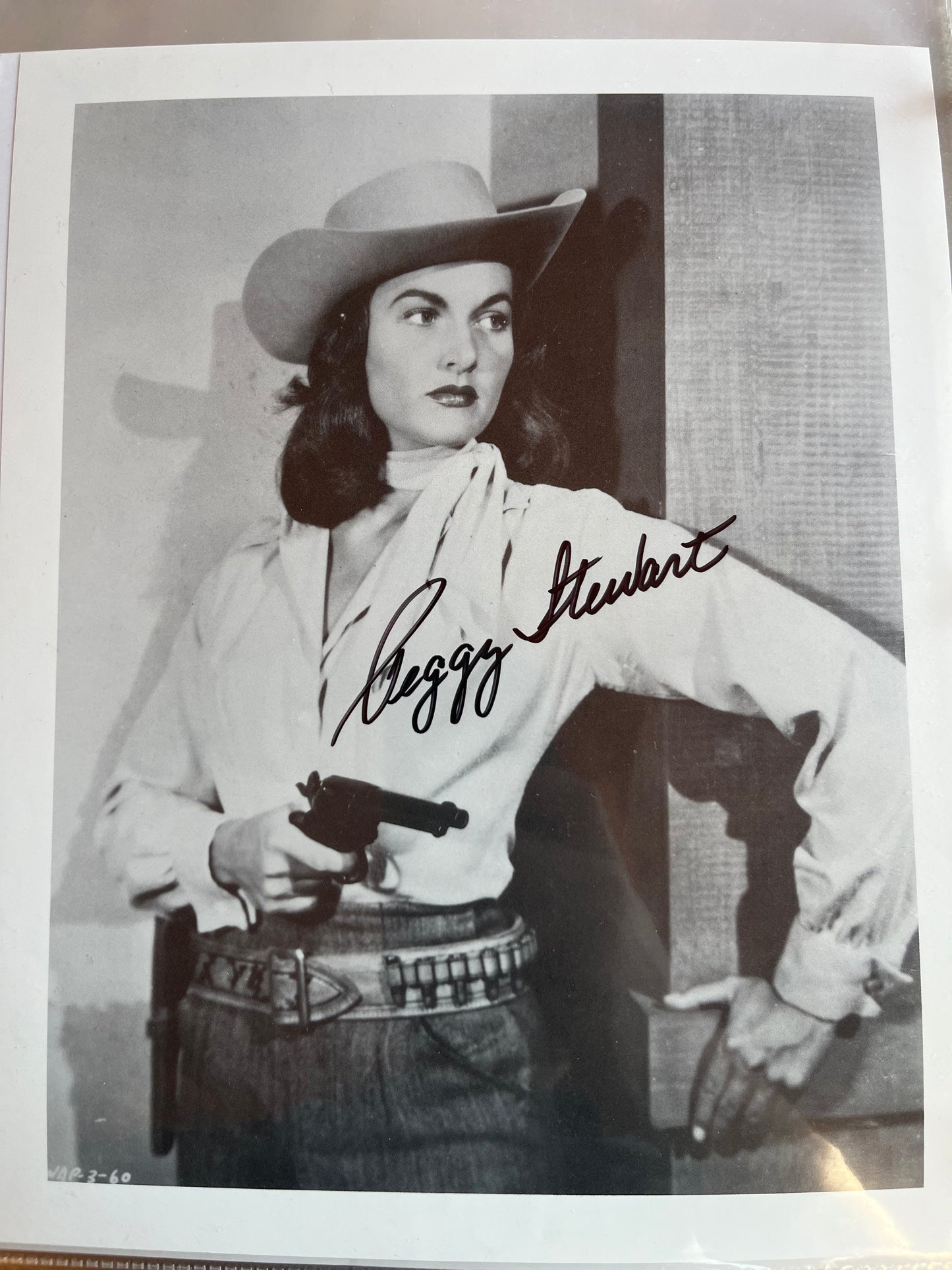 PEGGY STEWART, cowgirl actress, autograph