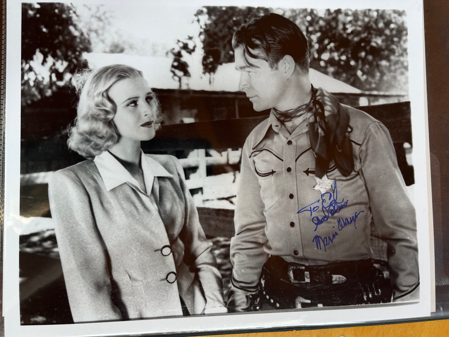 MARIS WRIXON from westerns, autograph