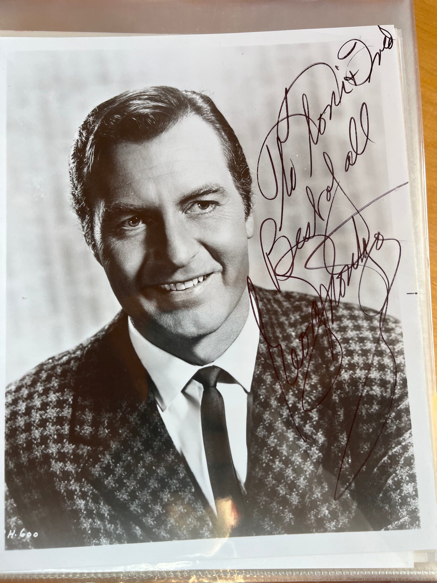 GEORGE MONTGOMERY, cowboy star, autograph