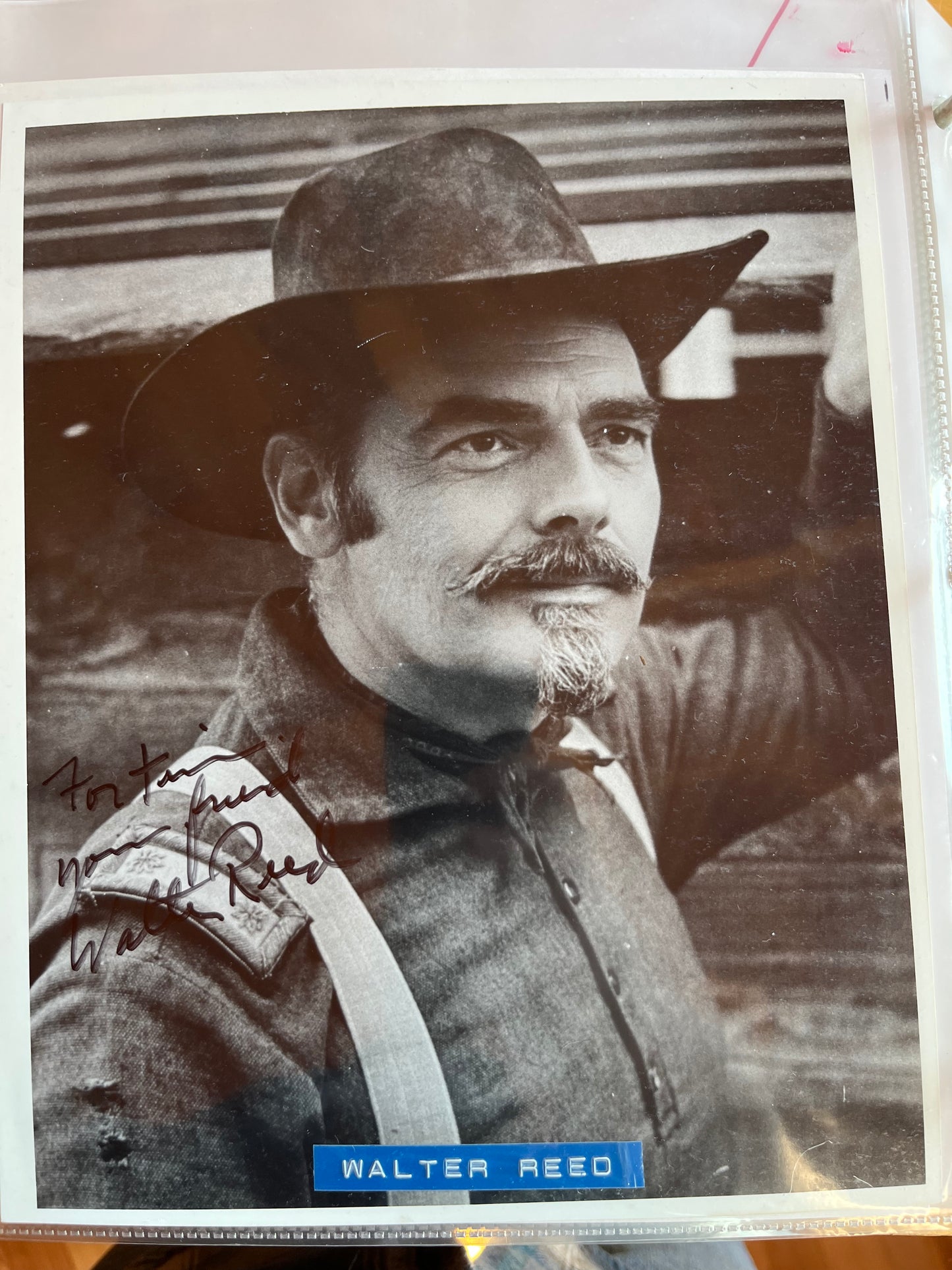WALTER REED, actor, autograph
