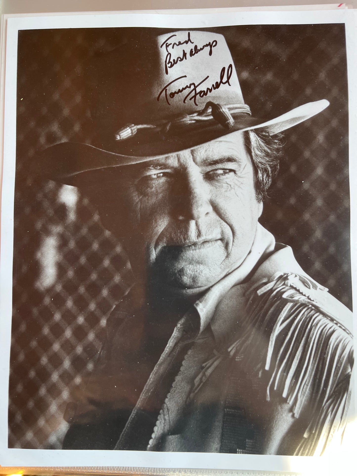 TOMMY FARRELL, character actor, autograph