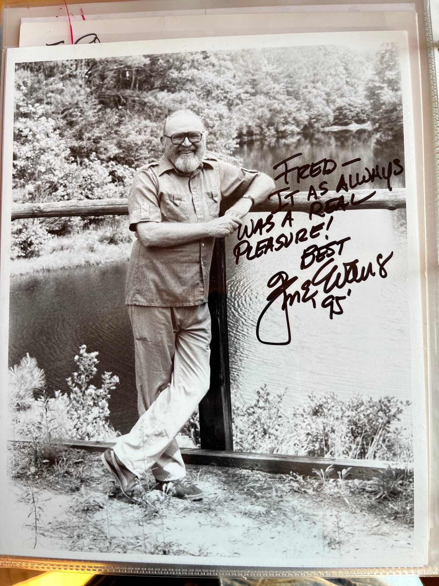 GENE EVANS, character actor, autograph