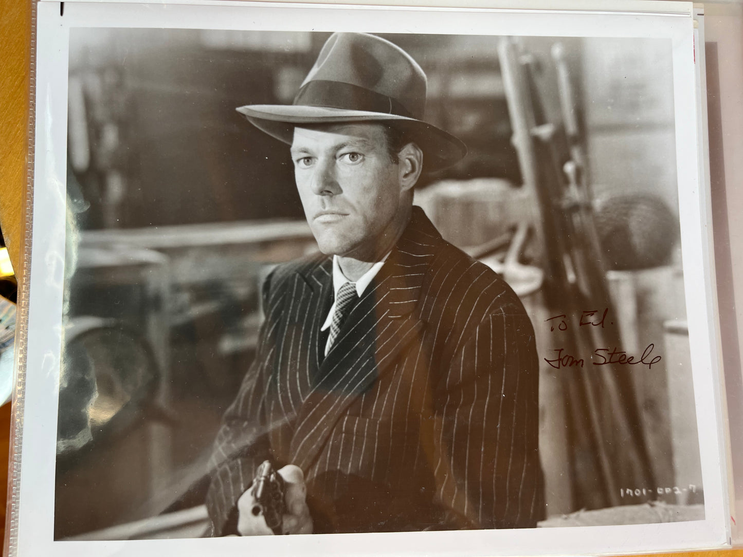 TOM STEELE, stuntman for cliffhanger serials, autograph