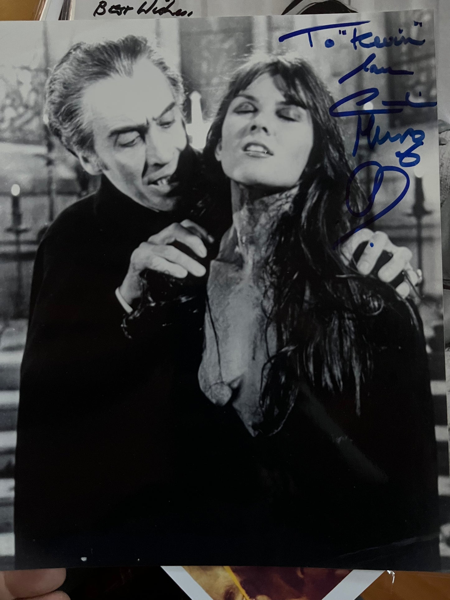 CAROLINE MUNRO, Hammer horror actress, autograph