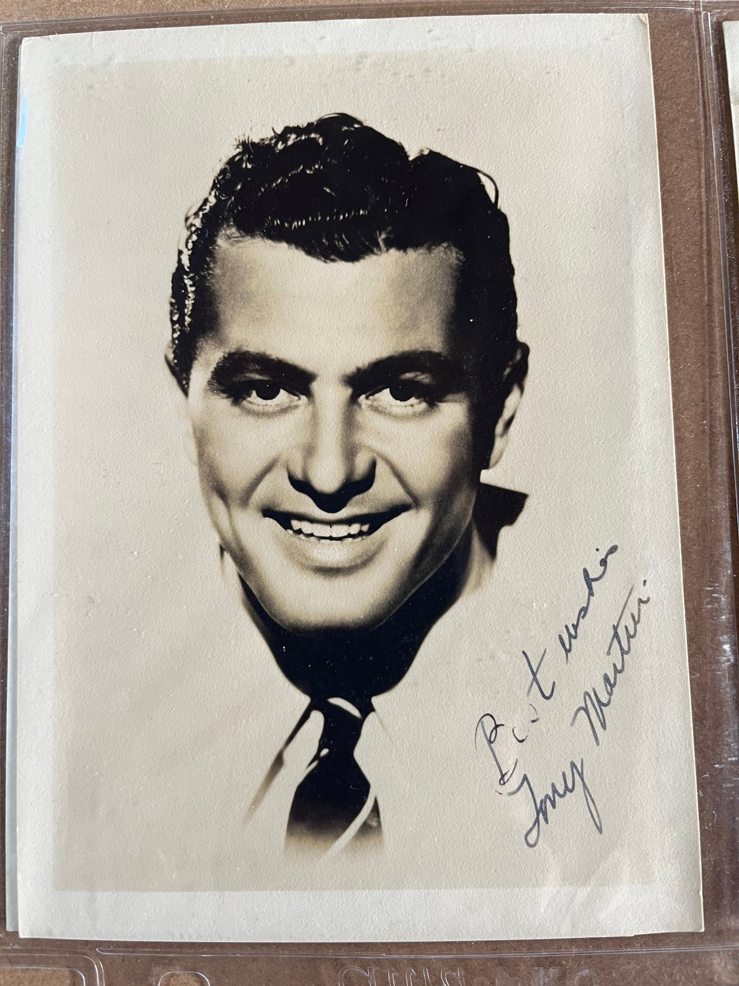 TONY MARTIN, singer (Autograph)