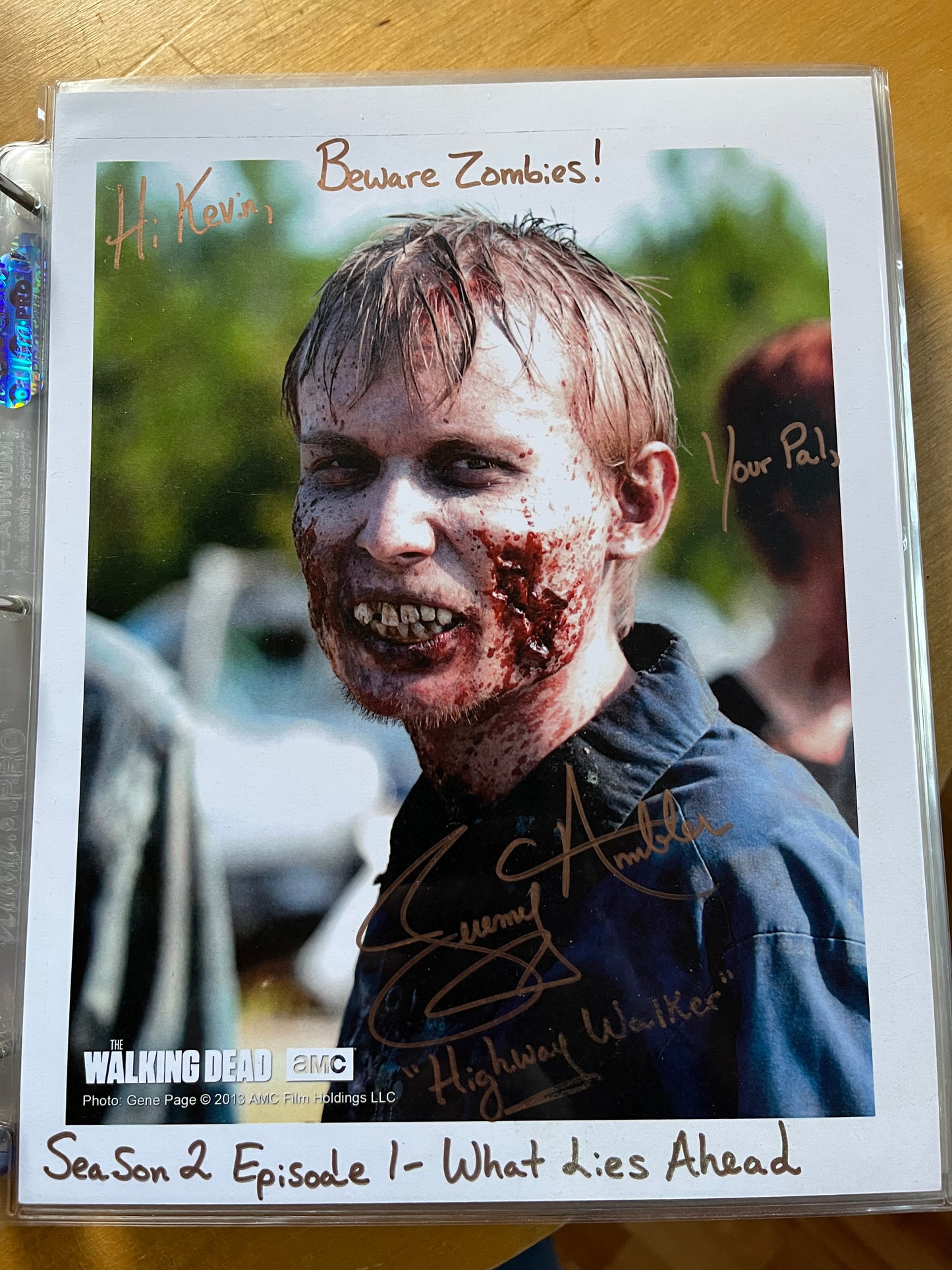 JEREMY AMBLER, The Walking Dead, autograph