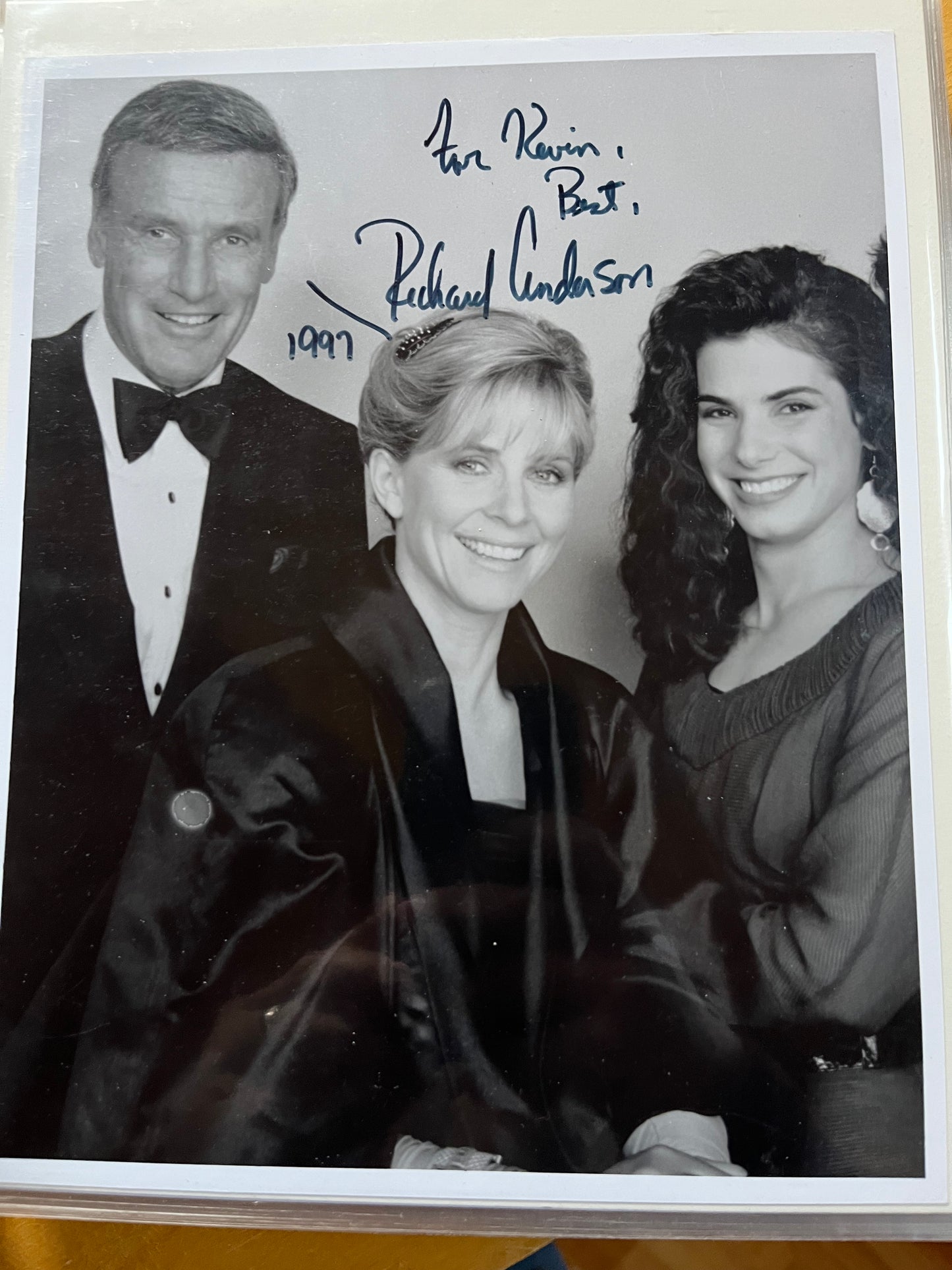 RICHARD ANDERSON, Six Million Dollar Man, Bionic Woman, autograph