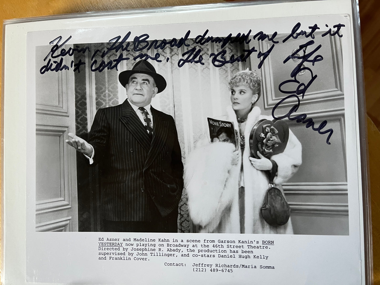 ED ASNER, actor, autograph