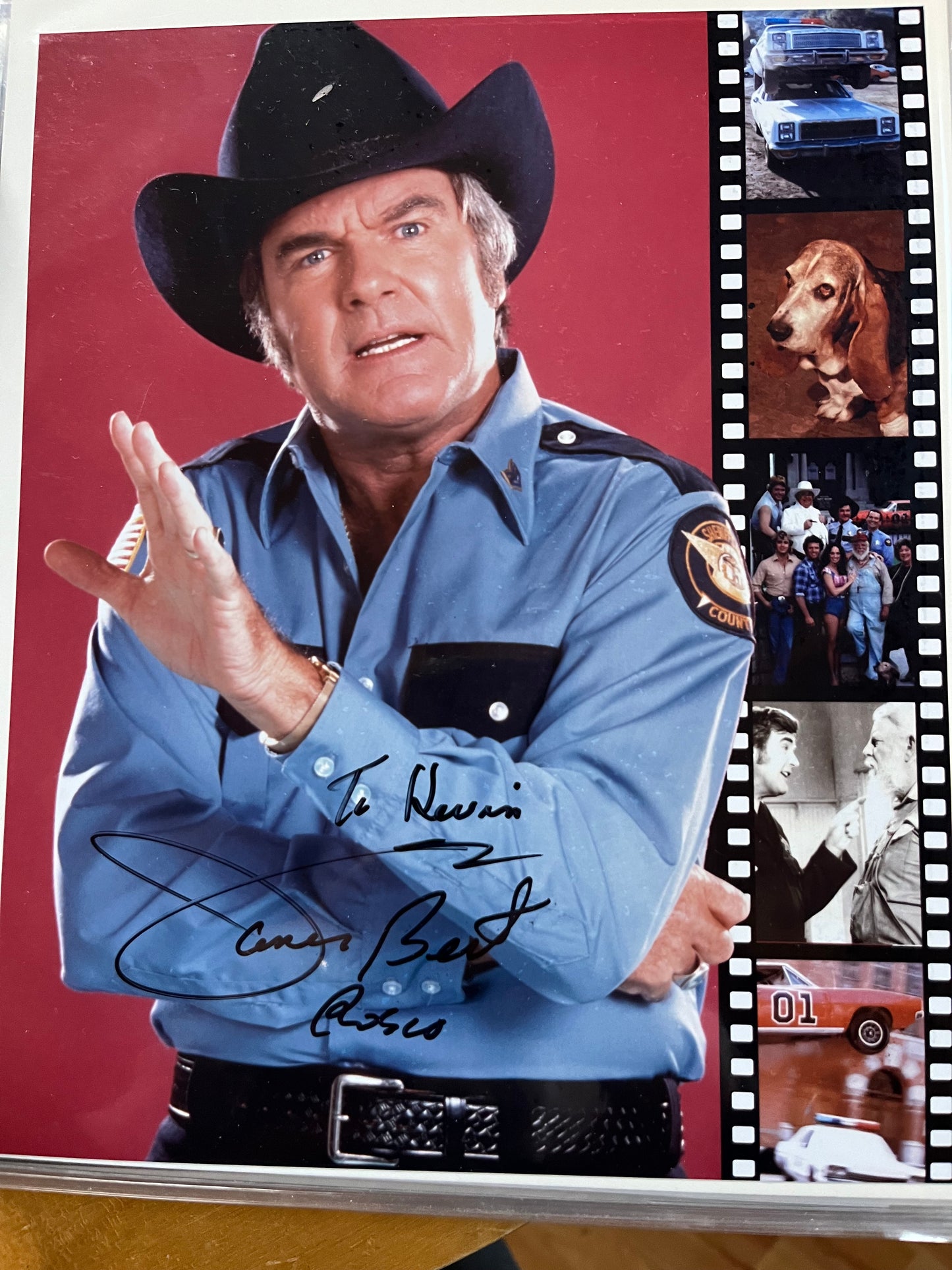 JAMES BEST, The Dukes of Hazzard, autograph
