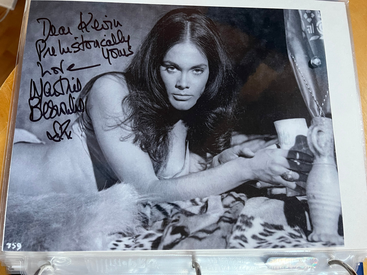 MARTINE BESWICK, Hammer horror actress, autograph