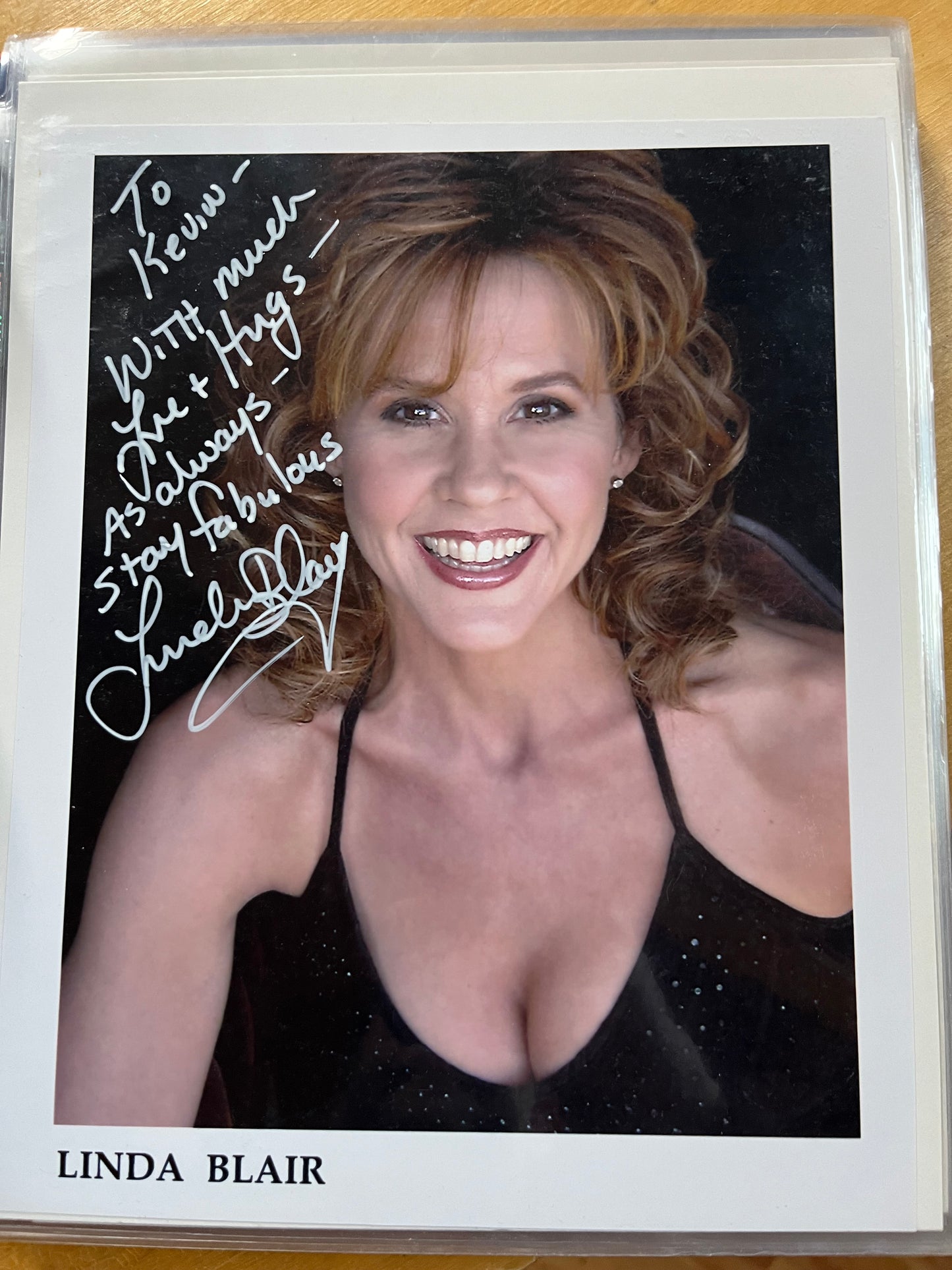 LINDA BLAIR, The Exorcist, autograph