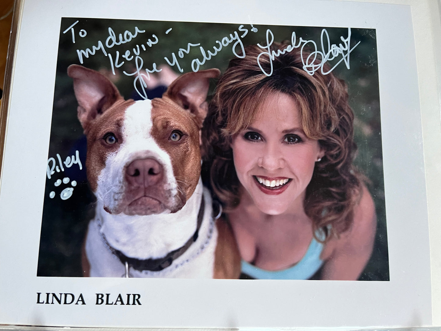 LINDA BLAIR, The Exorcist, autograph