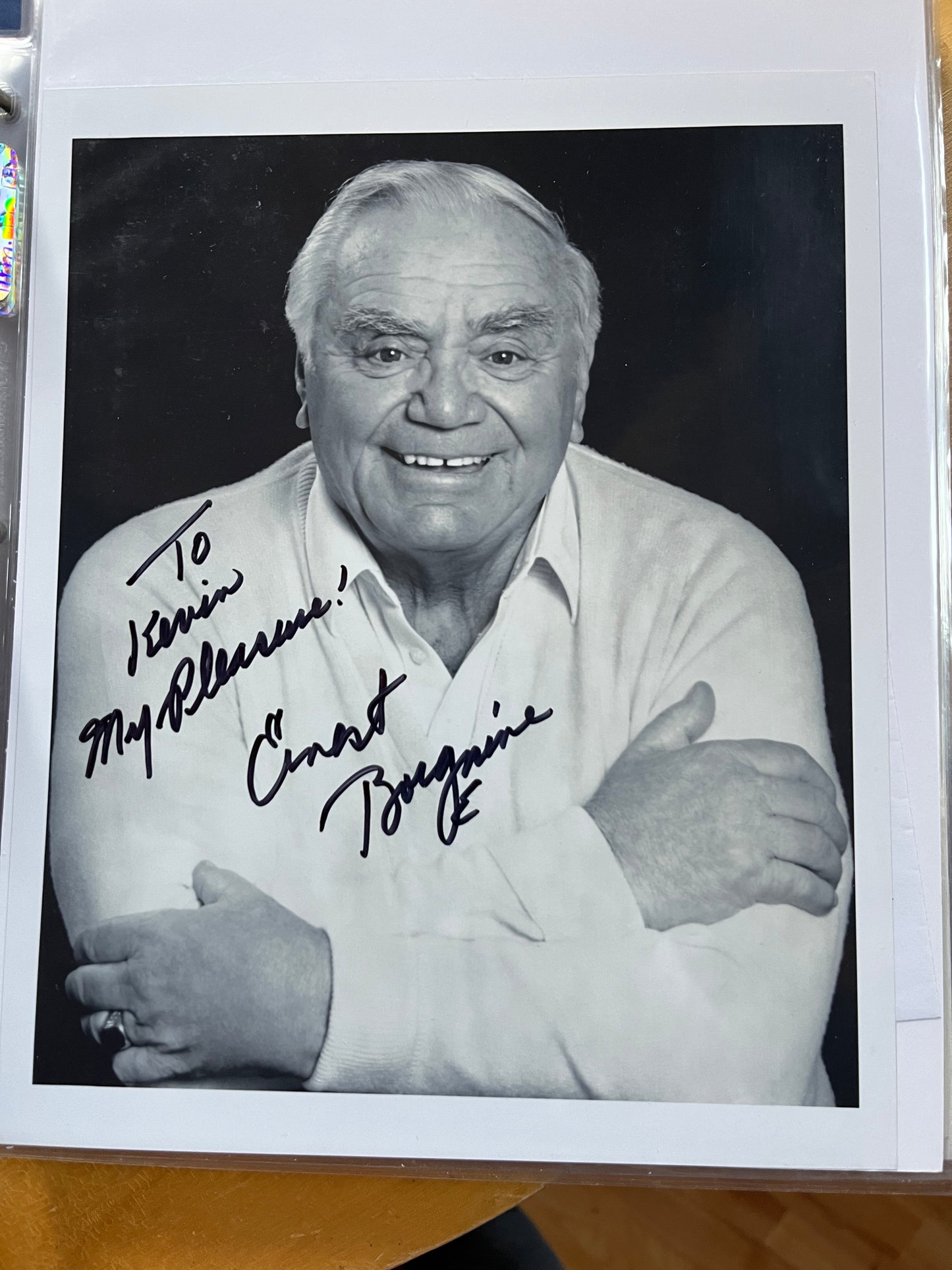 ERNEST BORGNINE, McHale's Navy, autograph