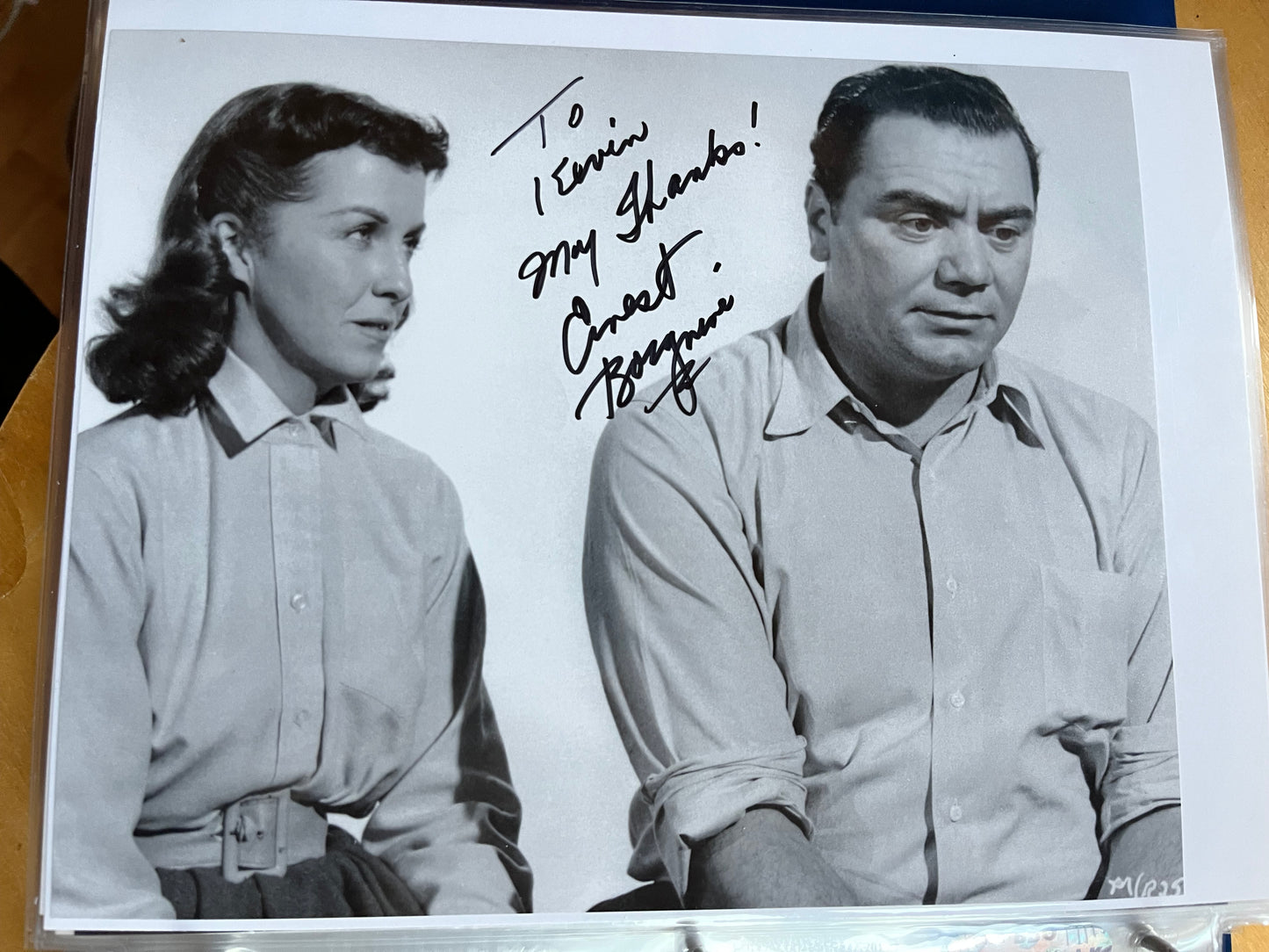 ERNEST BORGNINE, McHale's Navy, autograph
