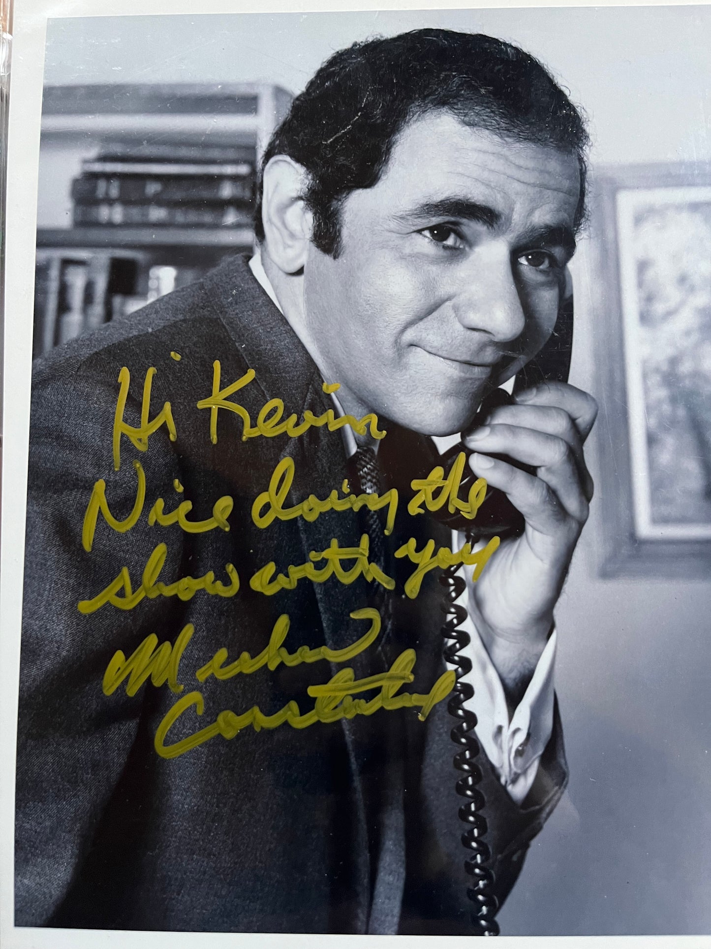 MICHAEL CONSTANTINE, actor Room 222, autograph