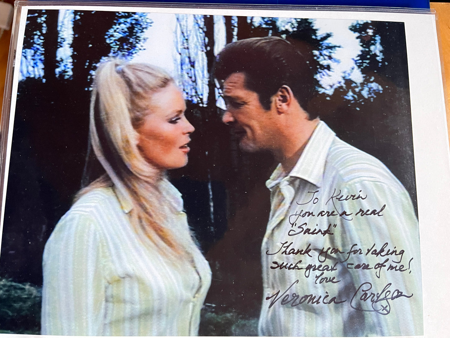 Veronica Carlson, Hammer horror actress, autograph
