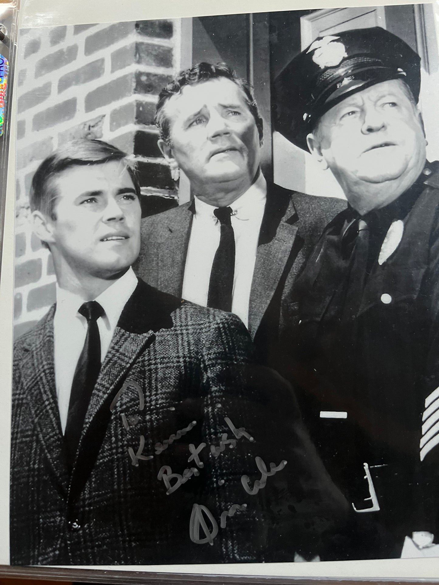 DENNIS COLE, Felony Squad TV series, autograph