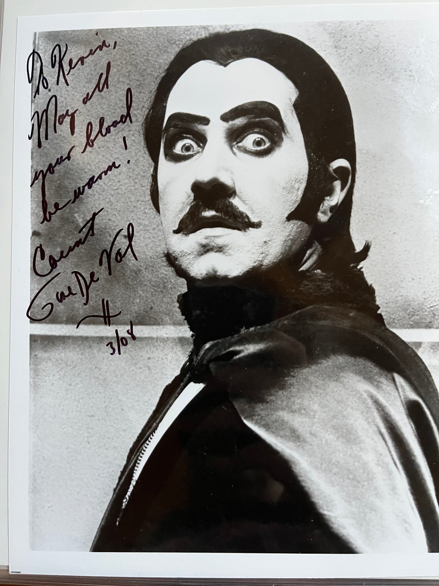 COUNT GORE DE VAL, autograph