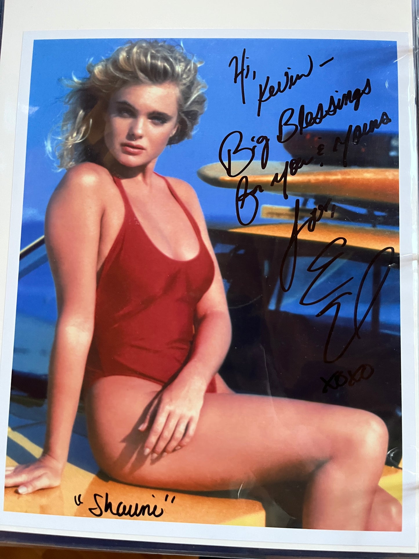 ERIKA ELENIAK, Baywatch, autograph