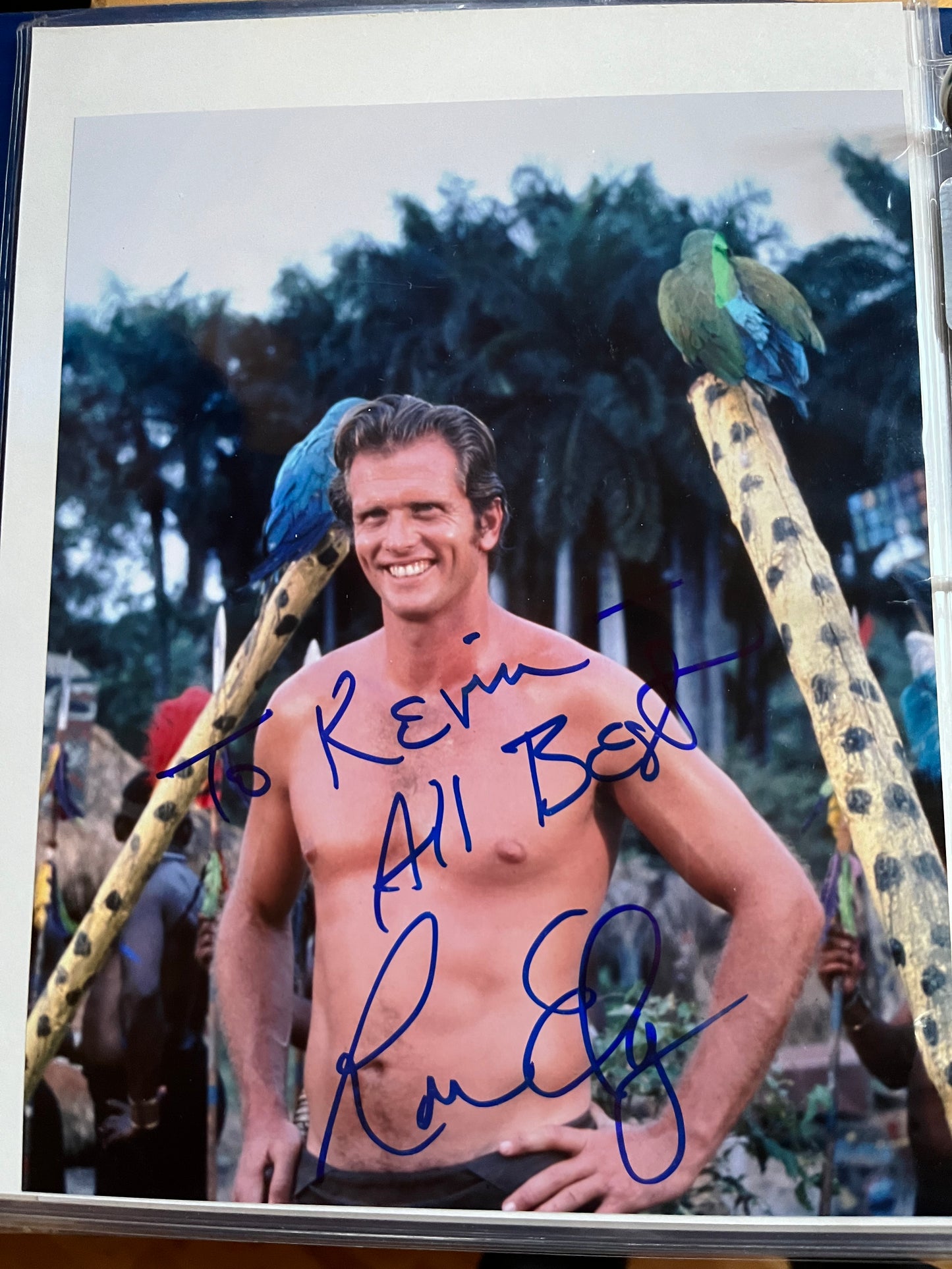 RON ELY, television's TARZAN, autograph