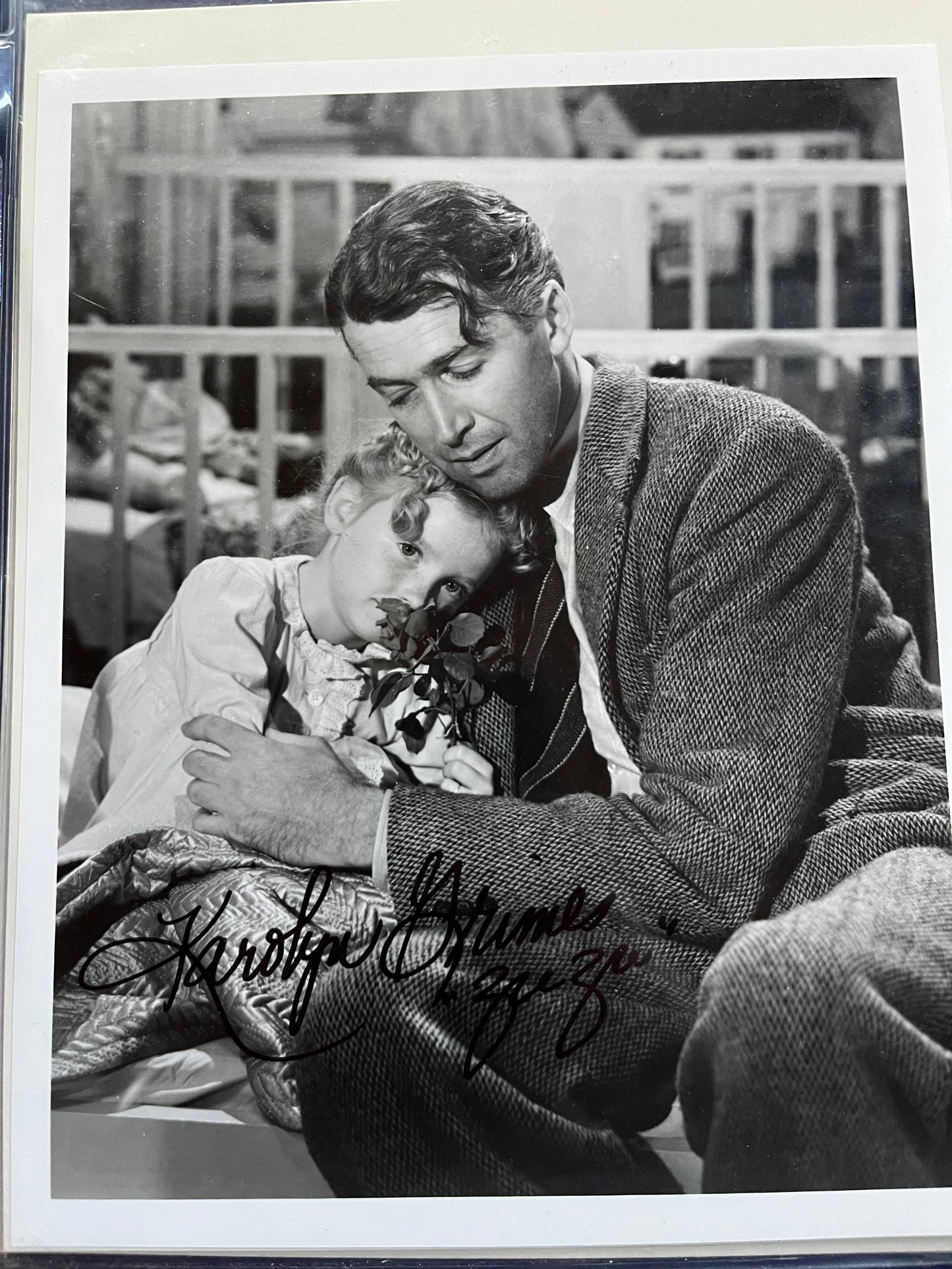 KAROLYN GRIMES, Zuzu in IT'S A WONDERFUL LIFE, autograph
