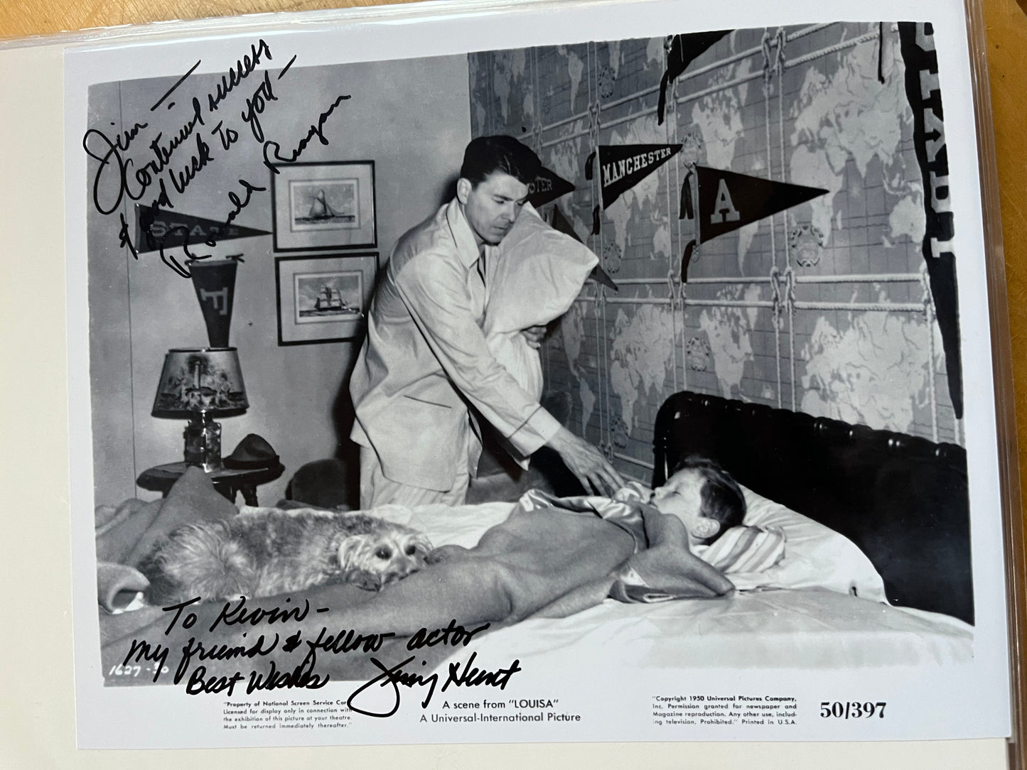 JIMMY HUNT, Louisa, Invaders from Mars, autograph