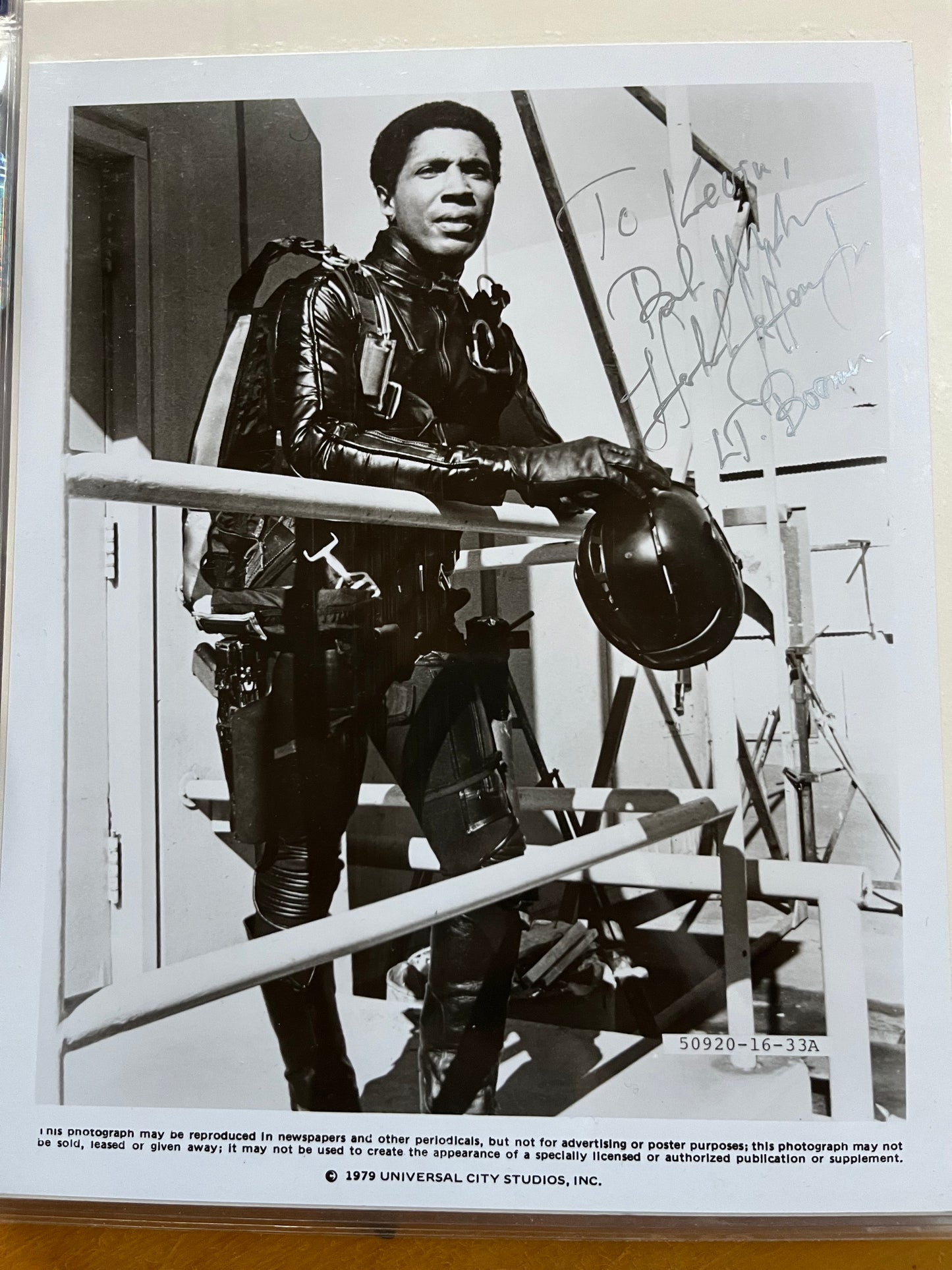 HERB JEFFERSON, JR., Galactica 1980, T.J. Hooker, autograph