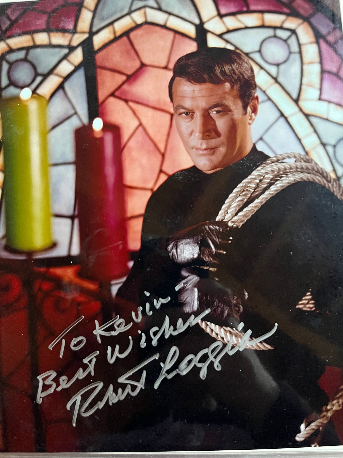 ROBERT LOGGIA, Elfago Baca and T.H.E. Cat TV Series, autograph