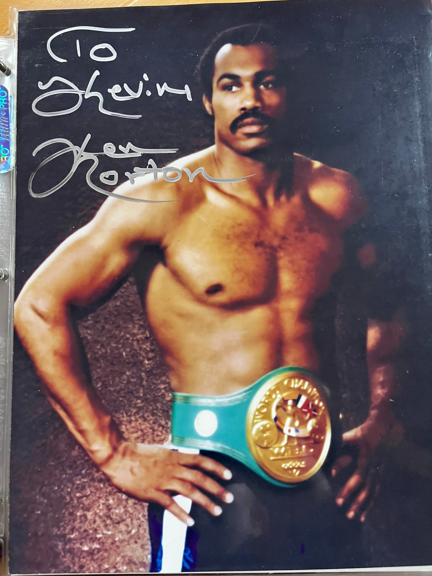 KEN NORTON, professional boxer, autograph