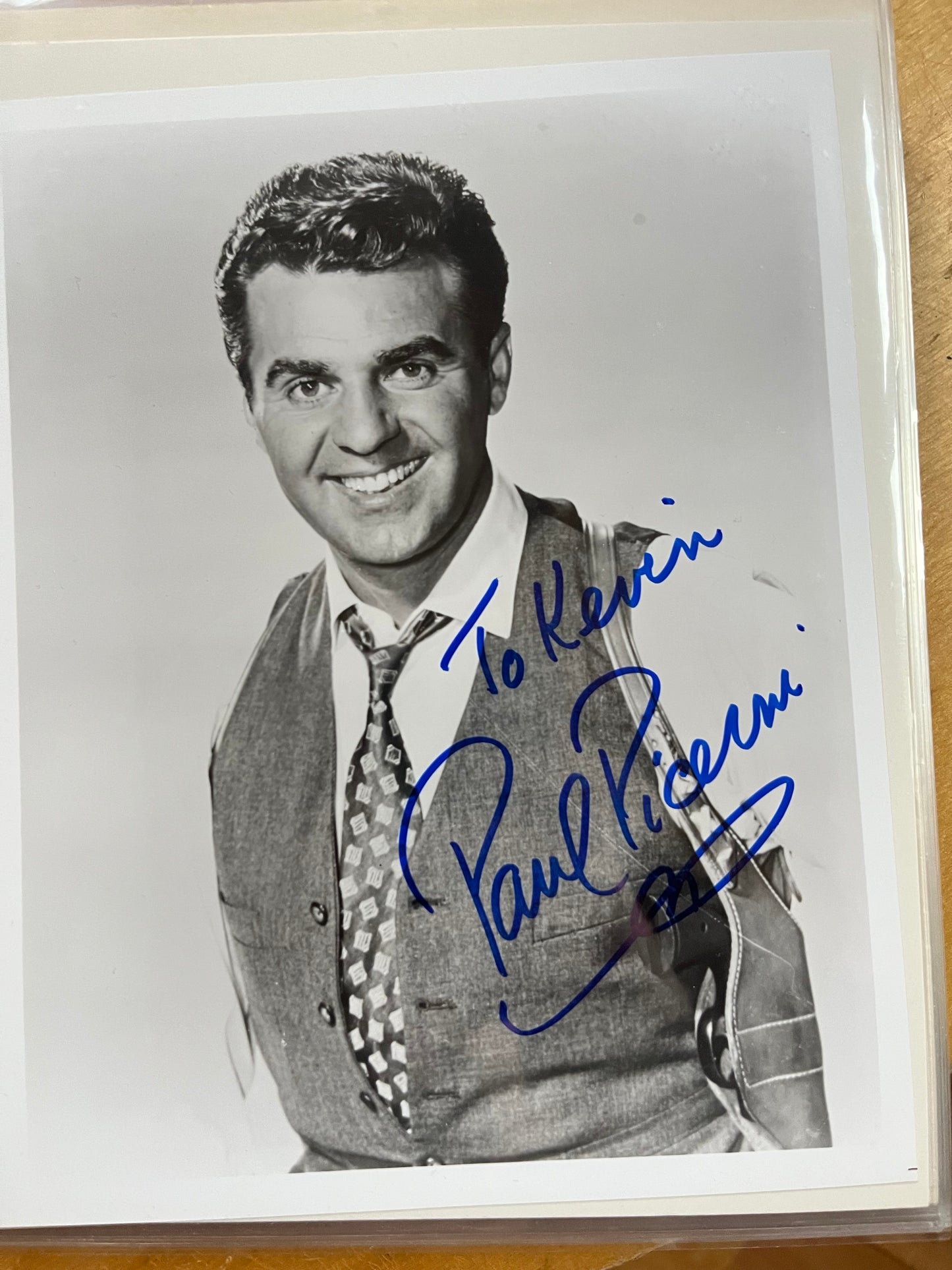 PAUL PICERNI, The Untouchables TV series, autograph