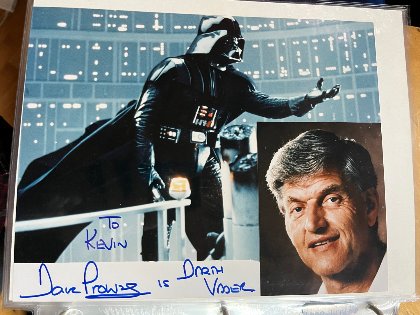 DAVID PROWSE, Darth Vader from STAR WARS, autograph