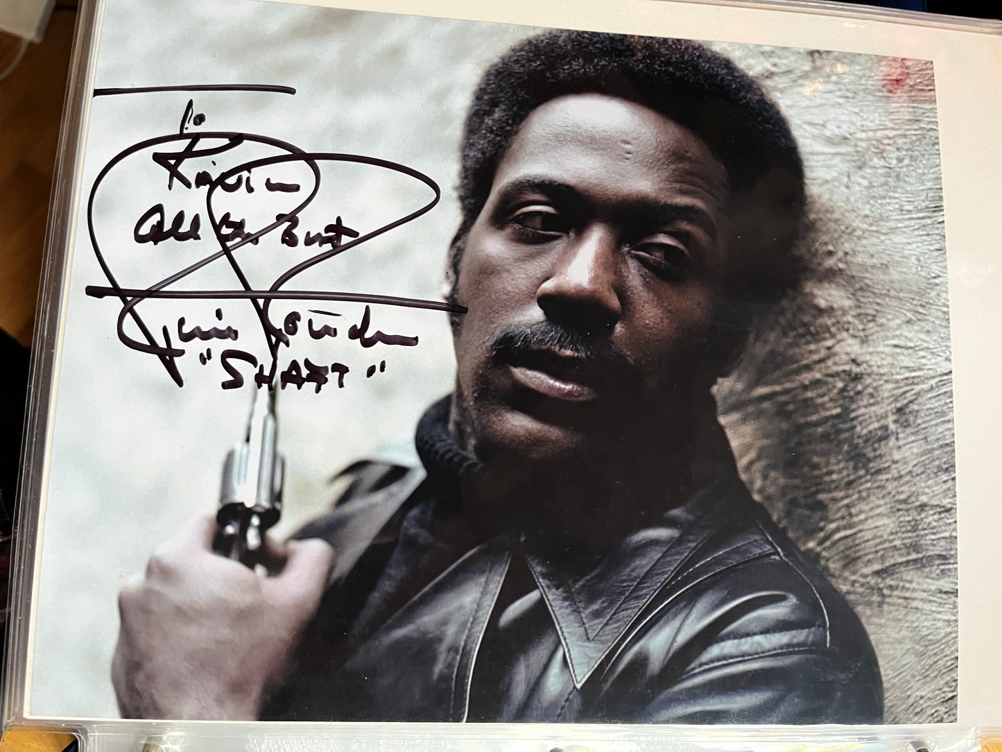 RICHARD ROUNDTREE, Shaft, autograph
