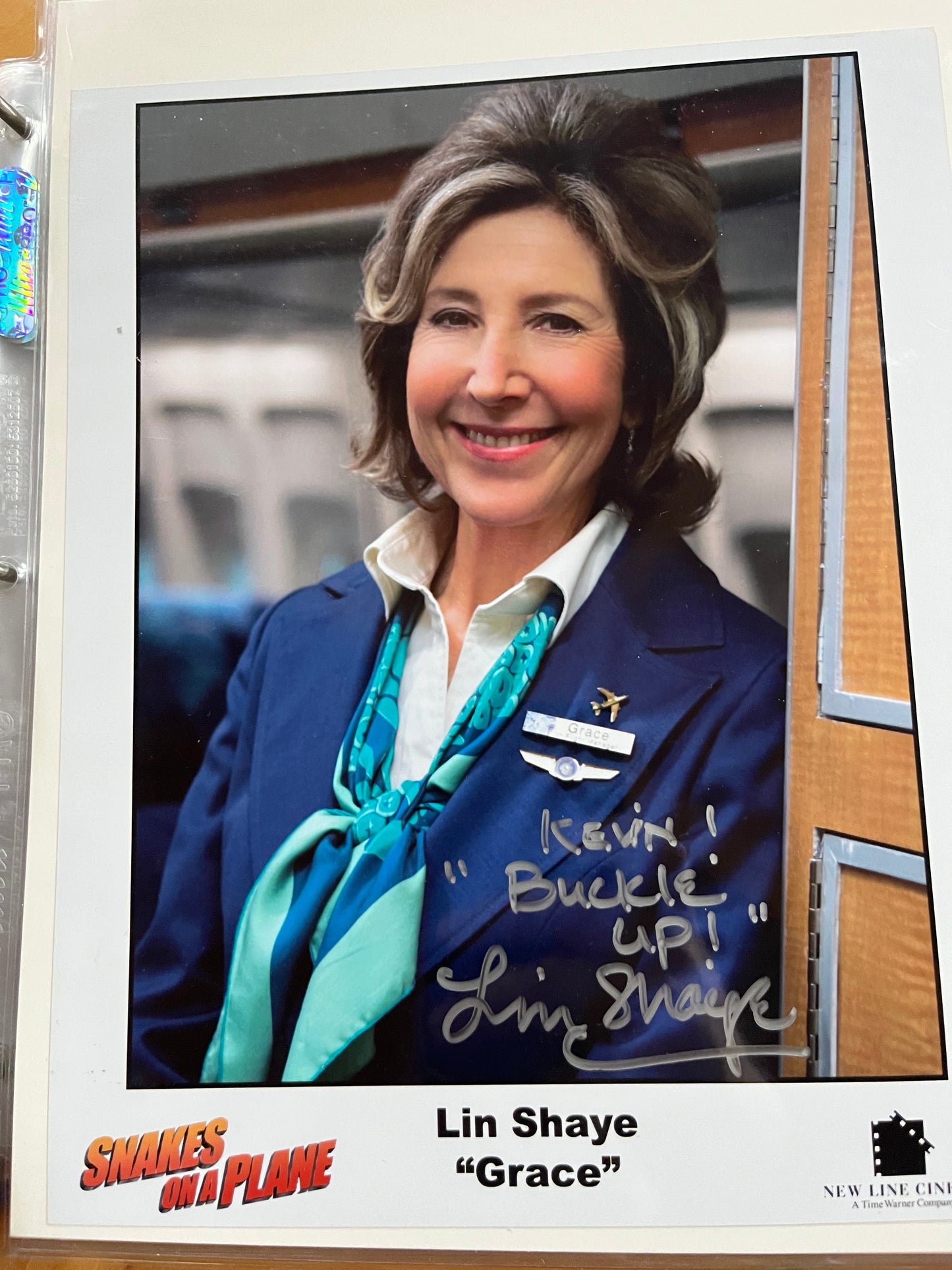 LIN SHAYE, Snakes on a Plane, autograph