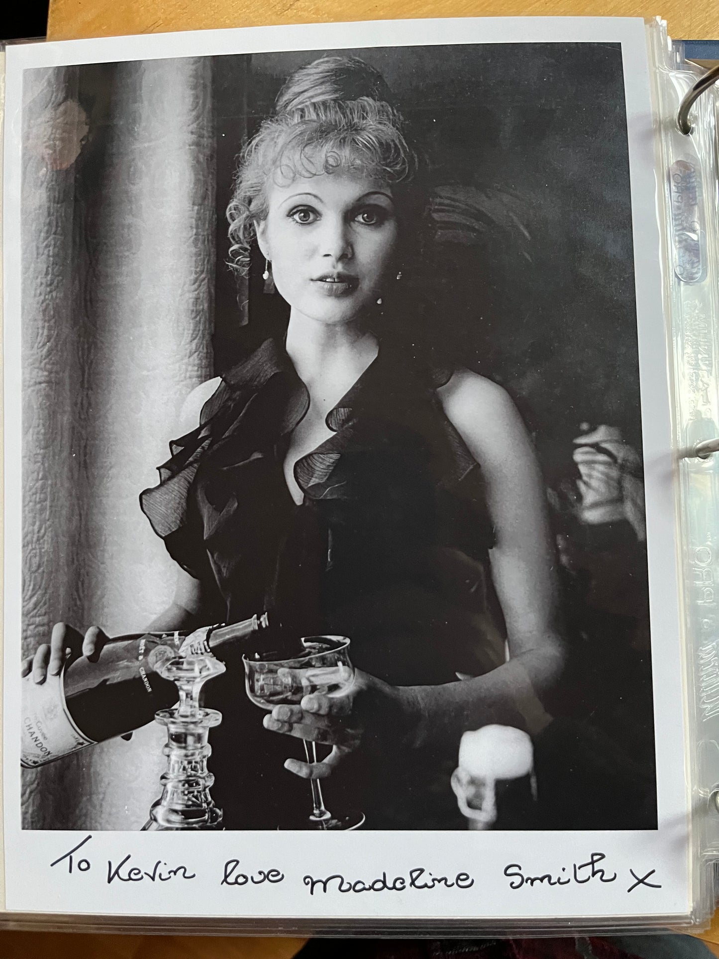 MADELINE SMITH, Hammer horror actress, autograph