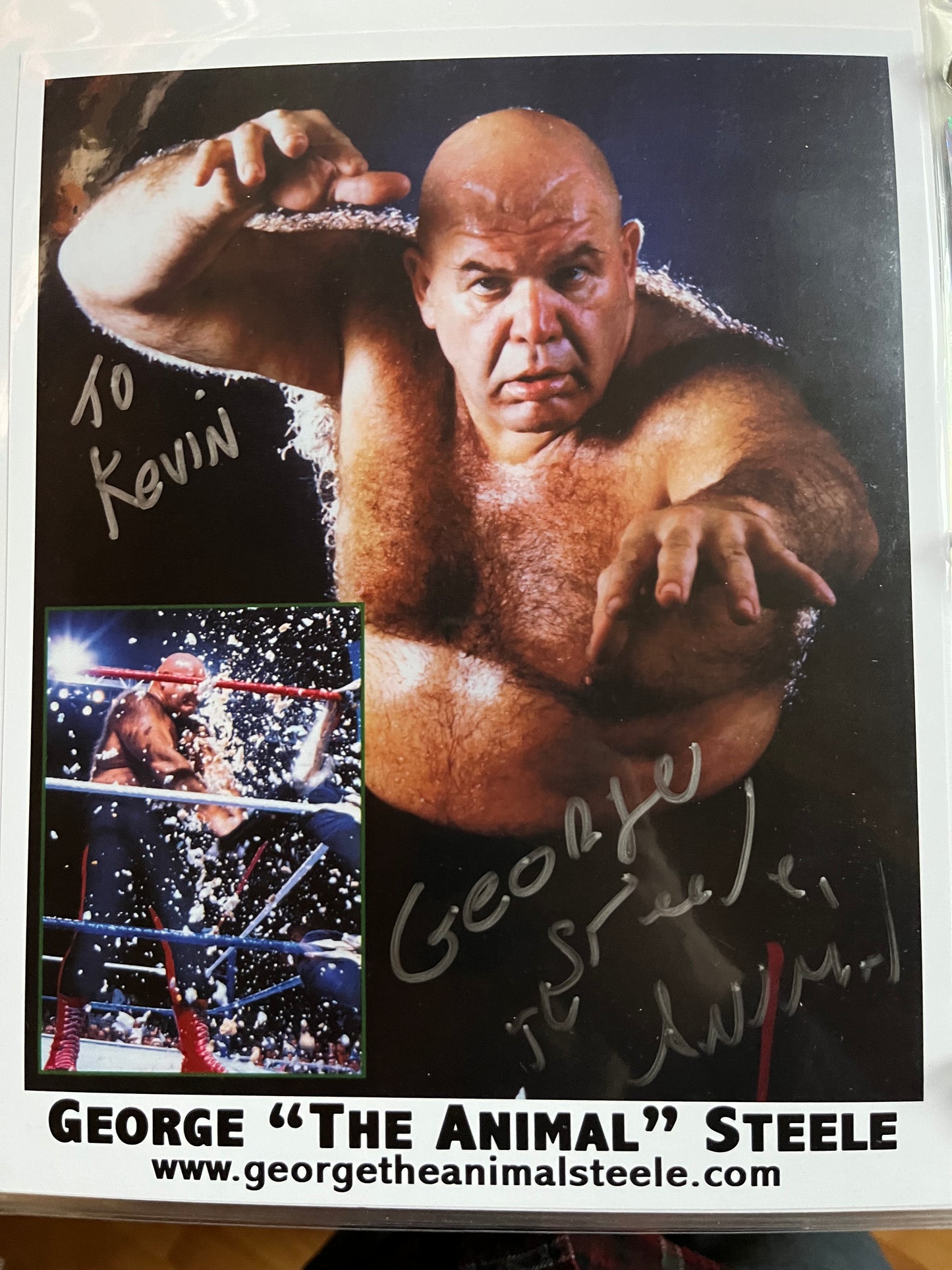 GEORGE "THE ANIMAL" STEELE, autograph