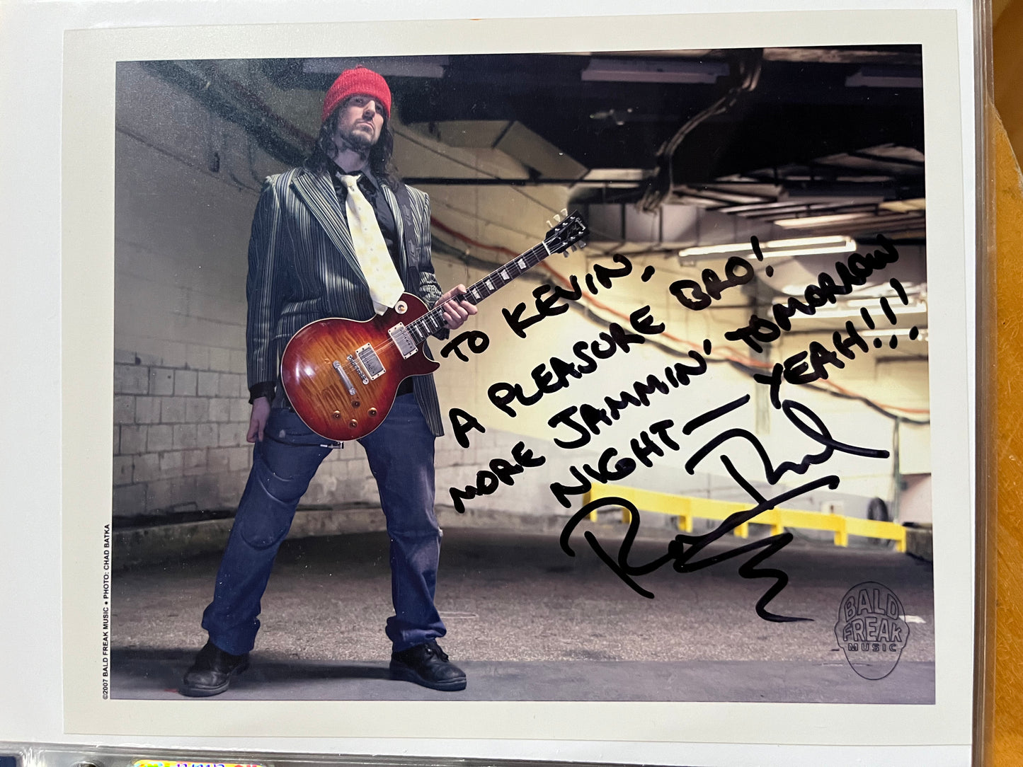 RON SCALZO, The Bald Freak, autograph