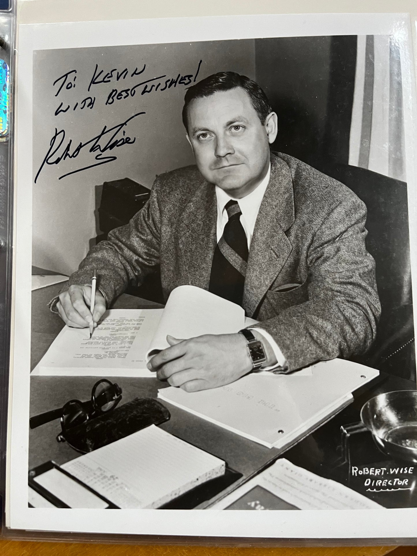 ROBERT WISE, director of DAY THE EARTH STOOD STILL, SOUND OF MUSIC, autograph