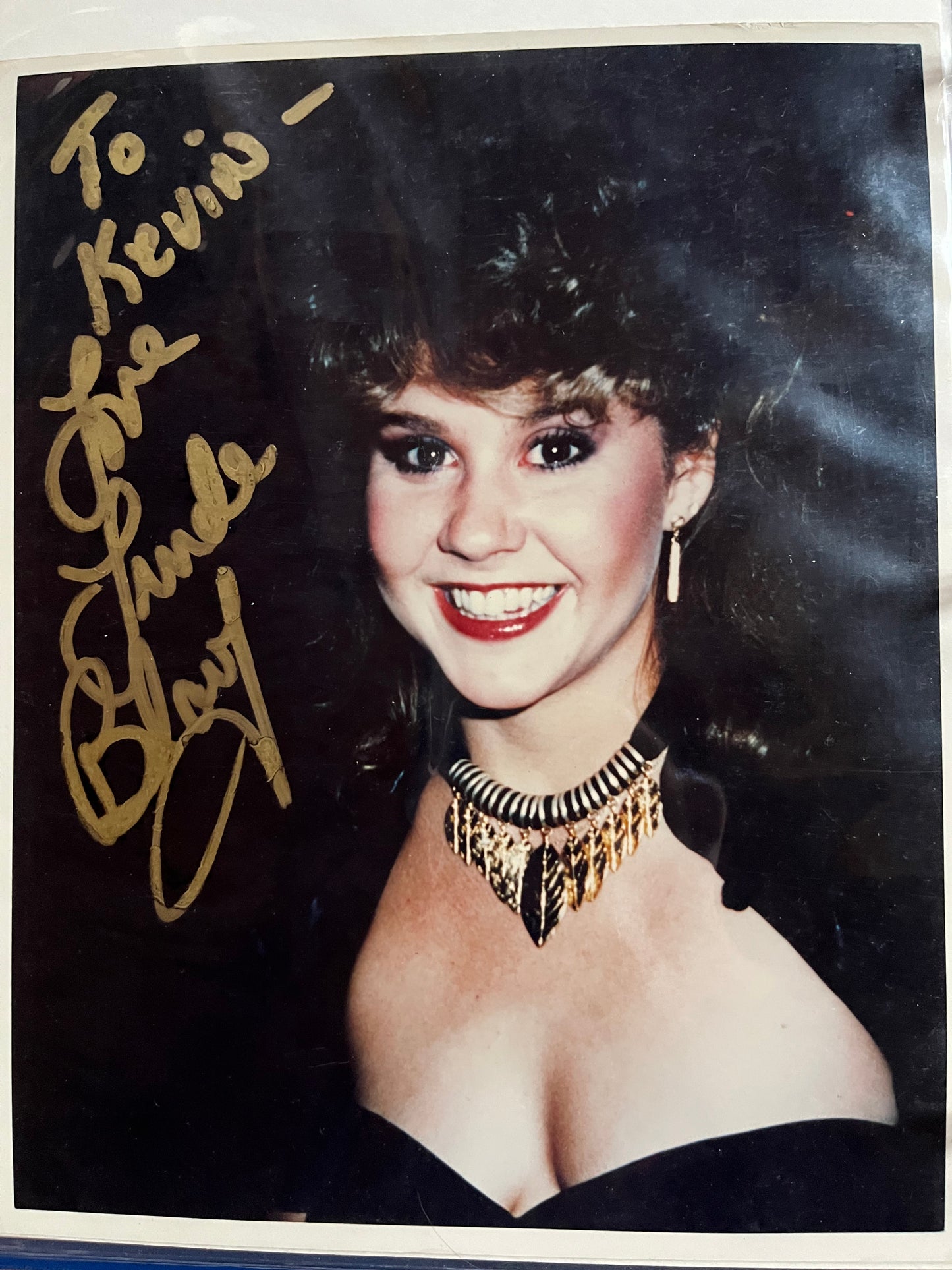 LINDA BLAIR, actress from The Exorcist, autograph