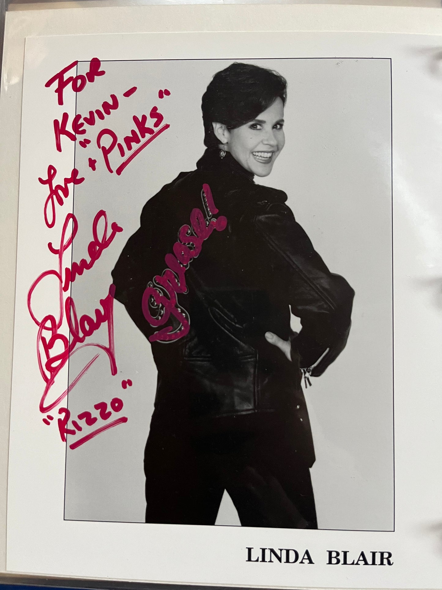 LINDA BLAIR, actress from The Exorcist, autograph