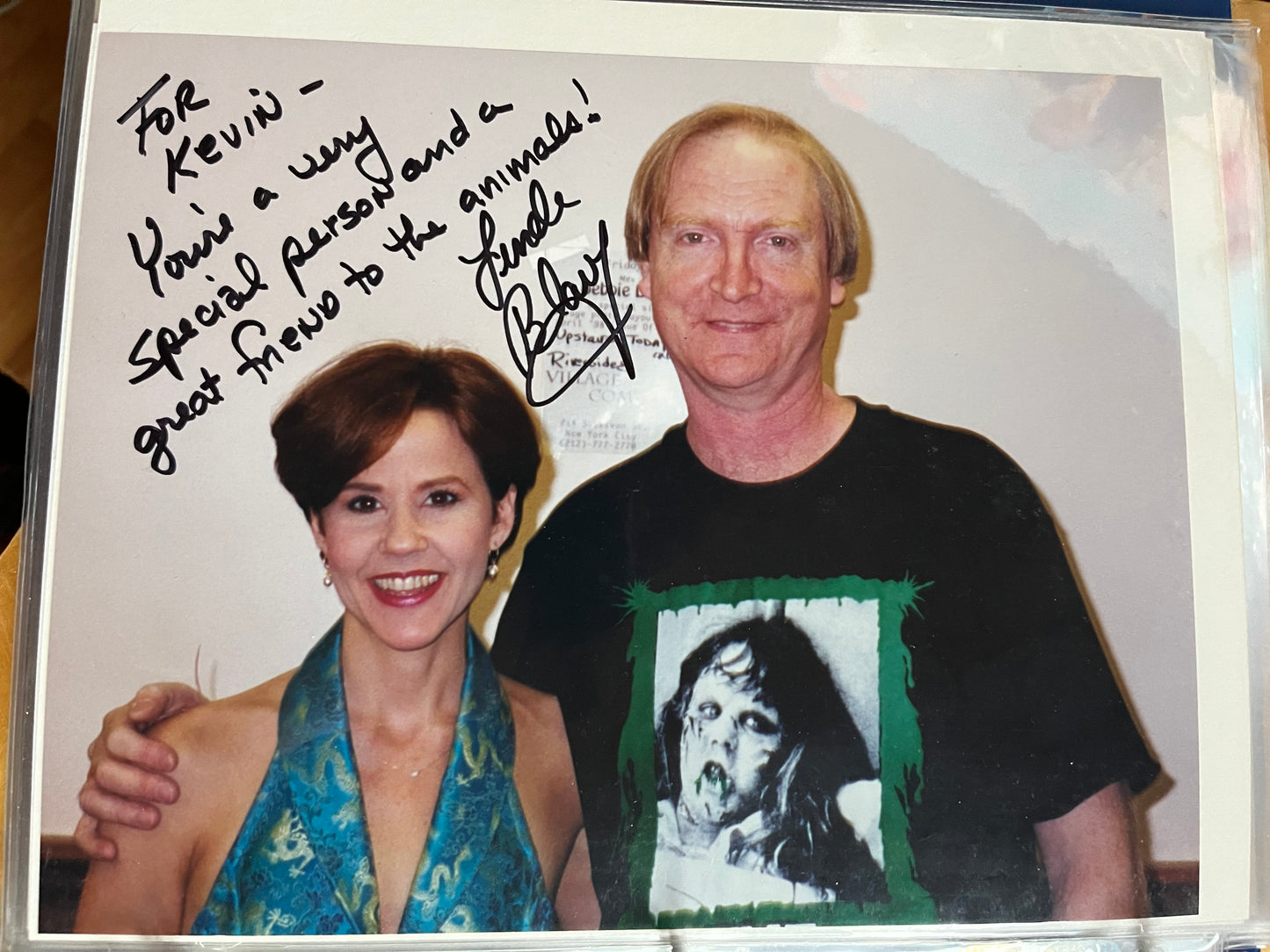 LINDA BLAIR, actress from The Exorcist, autograph