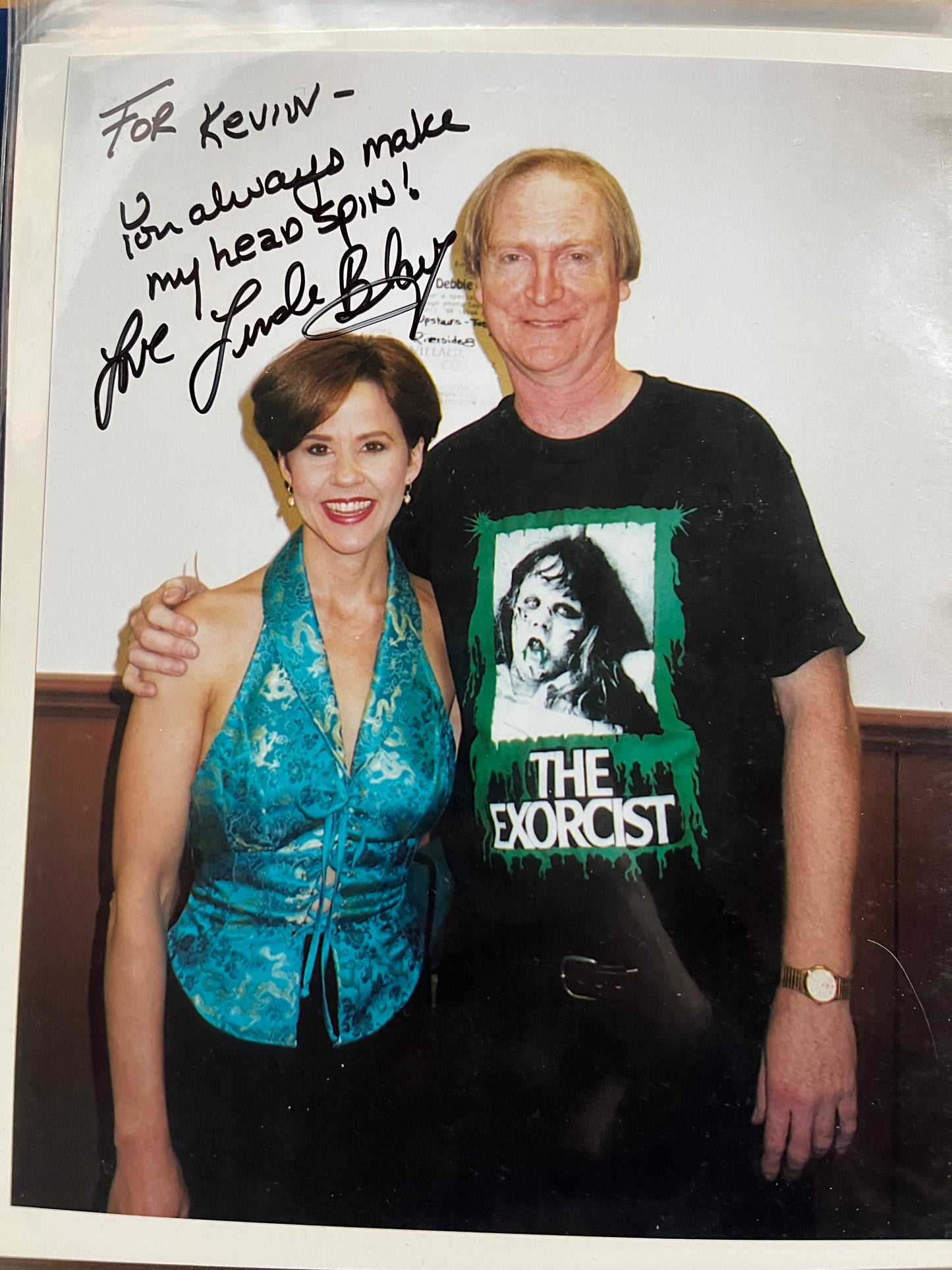 LINDA BLAIR, actress from The Exorcist, autograph