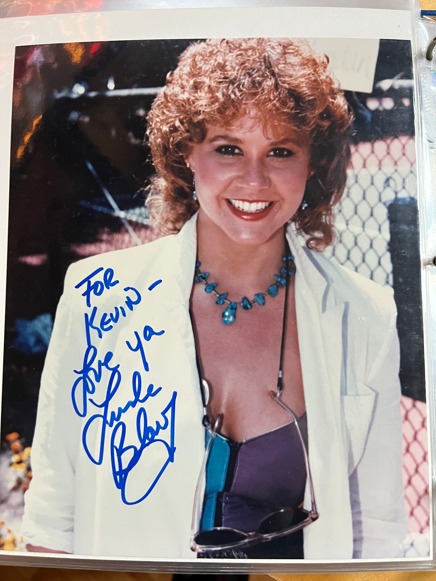 LINDA BLAIR, actress from The Exorcist, autograph