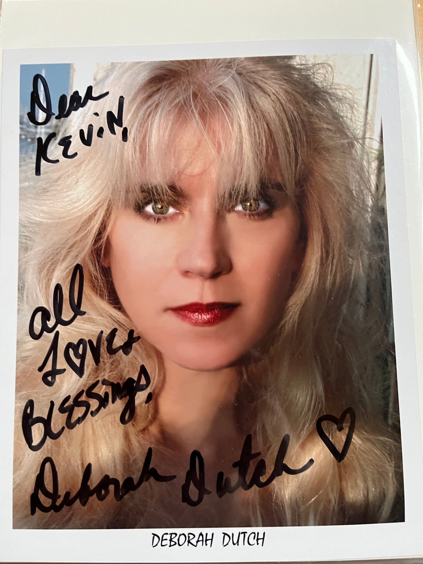 DEBORAH DUTCH, autograph