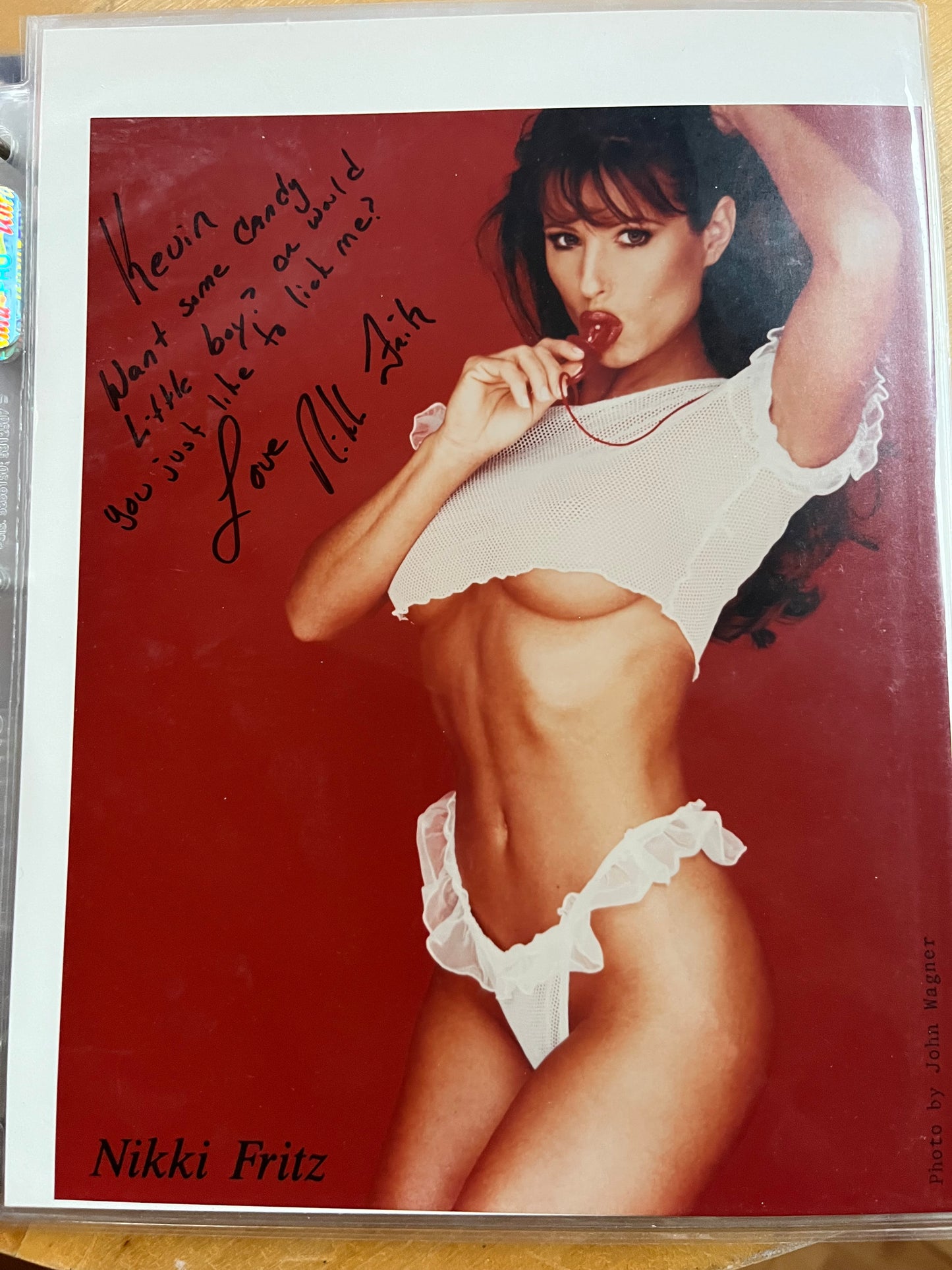 NIKKI FRITZ, Cheerleader Massacre, Bikini a Go Go, autograph